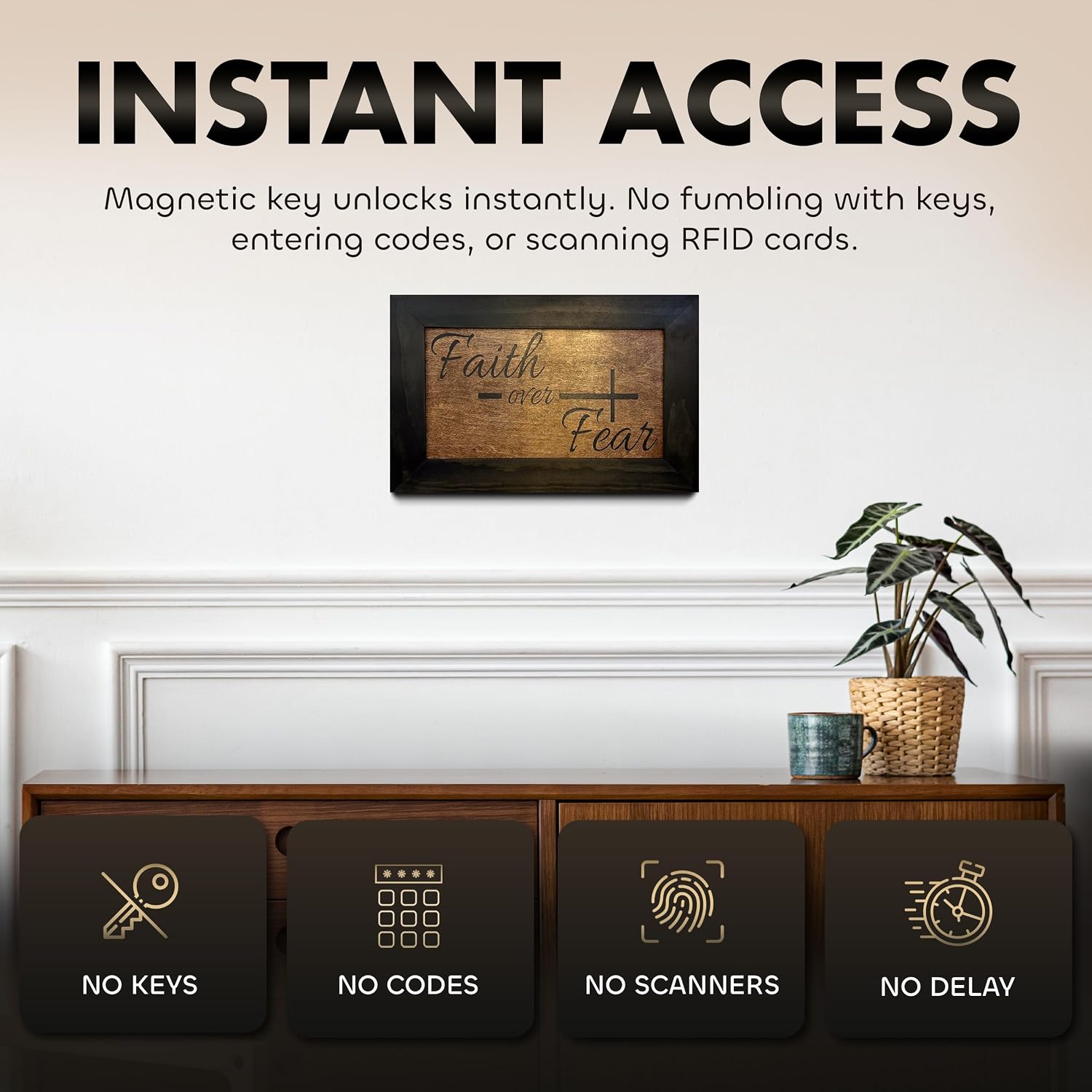 Hidden Gun Storage Cabinet by Bellewood Designs - product image 3 for Resin Society