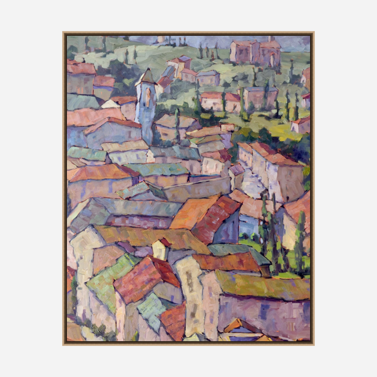 Italian Village Artist Enhanced Canvas Print by John Beard Collection - product image 8 for Resin Society