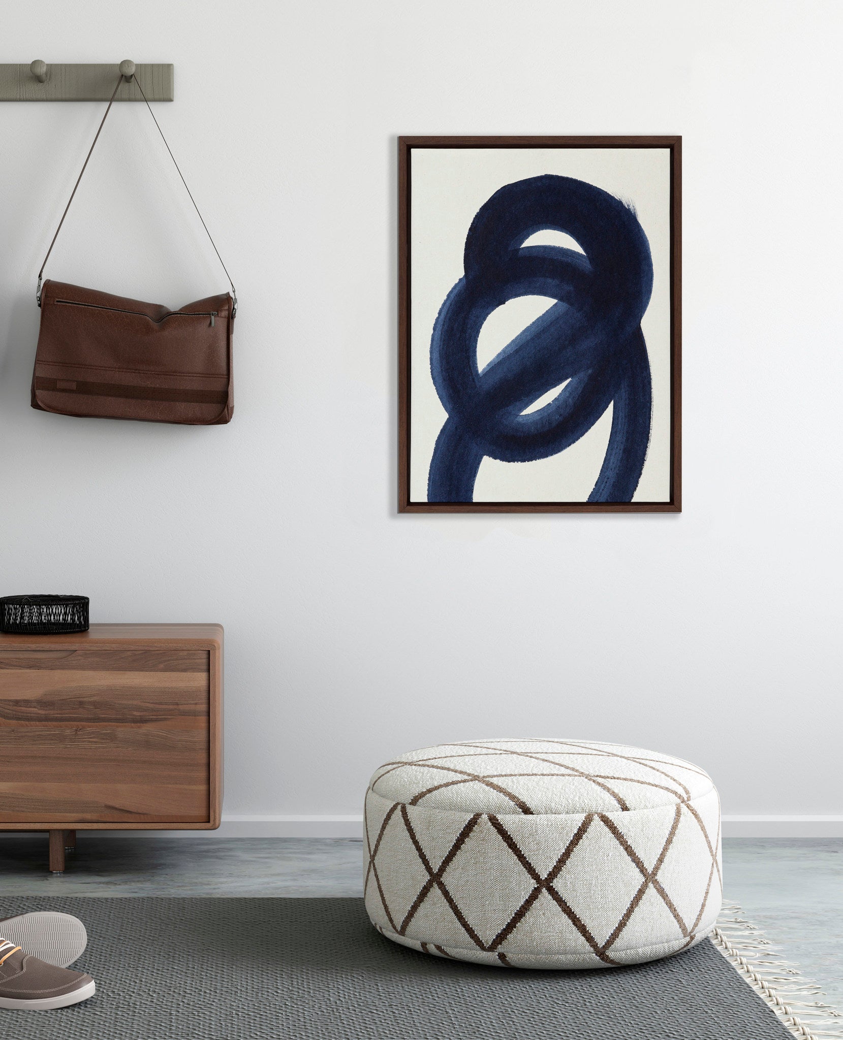 Sylvie Japandi 18 Framed Canvas by Rocket Jack by kateandlaurel - product image 8 for Resin Society