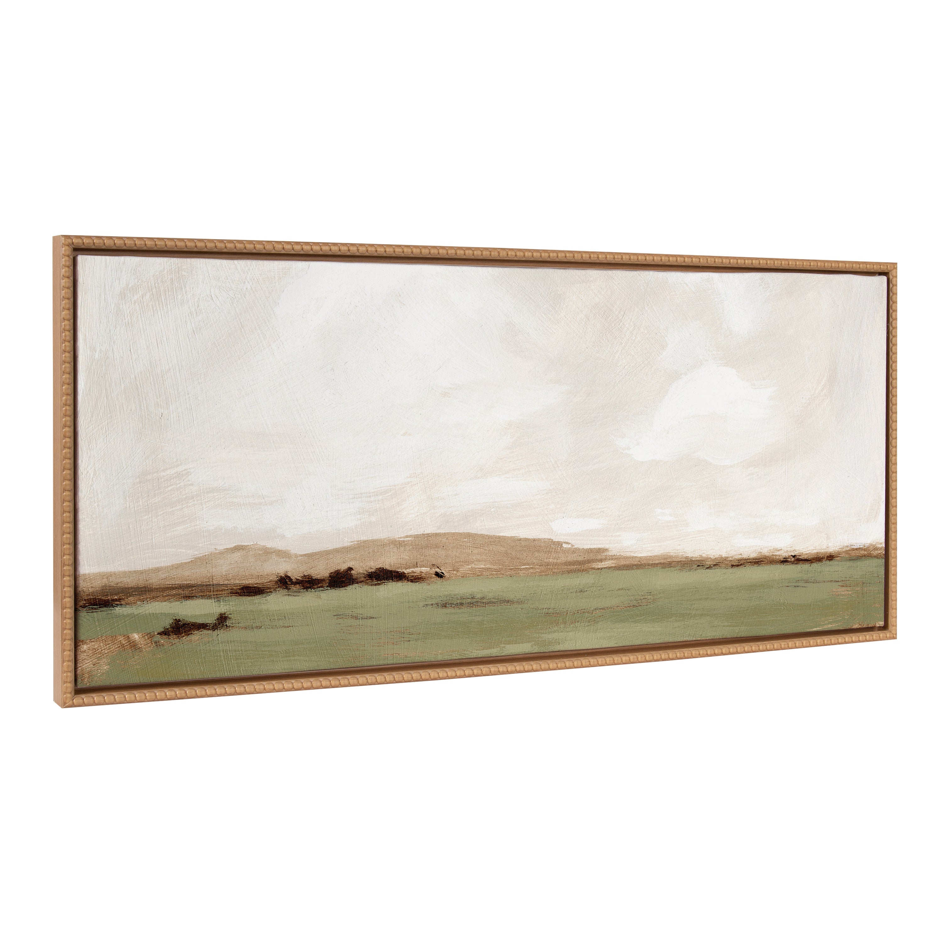 Sylvie Beaded Rest No 2 Framed Canvas by Mackenzie Nelson
