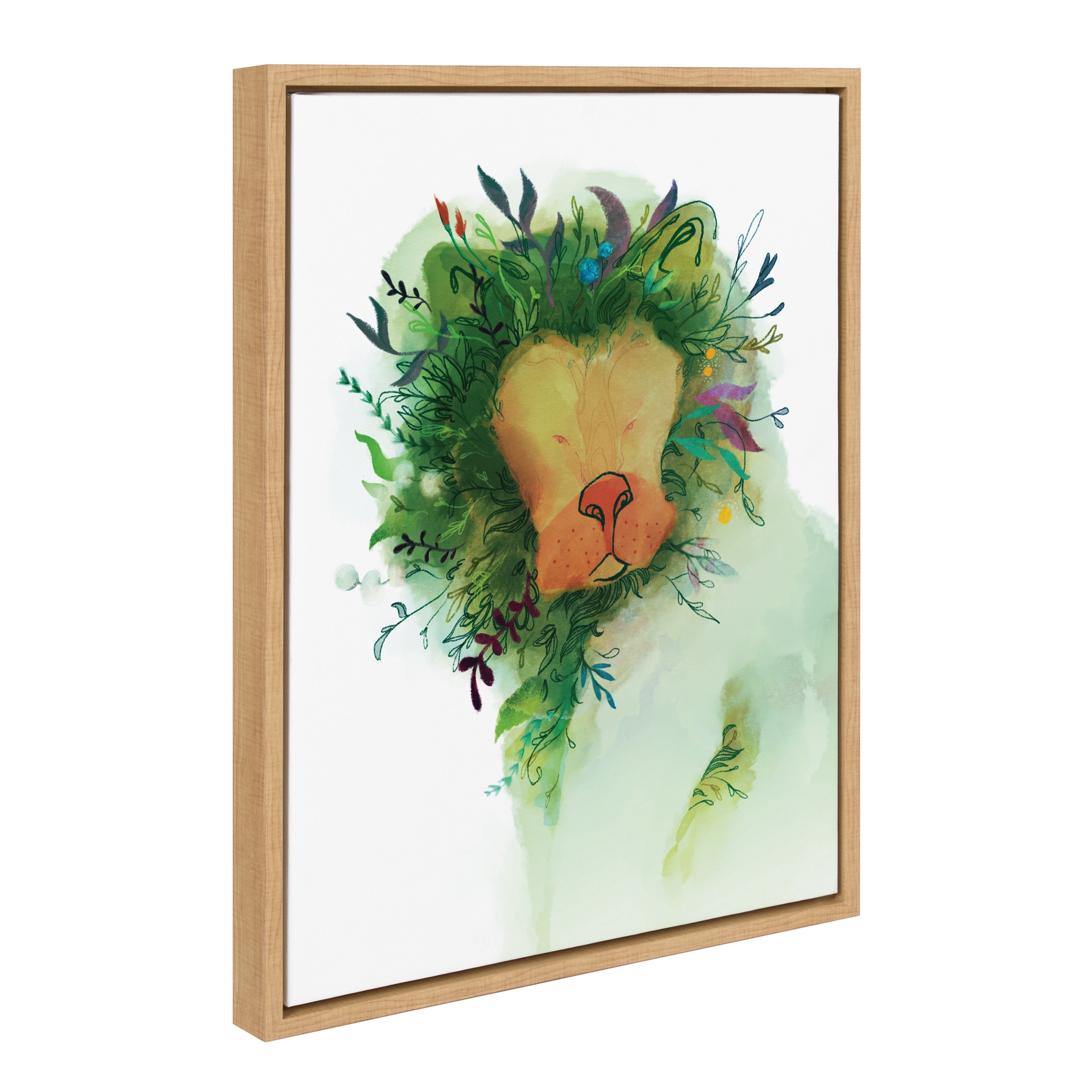 Sylvie Jungle King Framed Canvas by Faryn Hughes