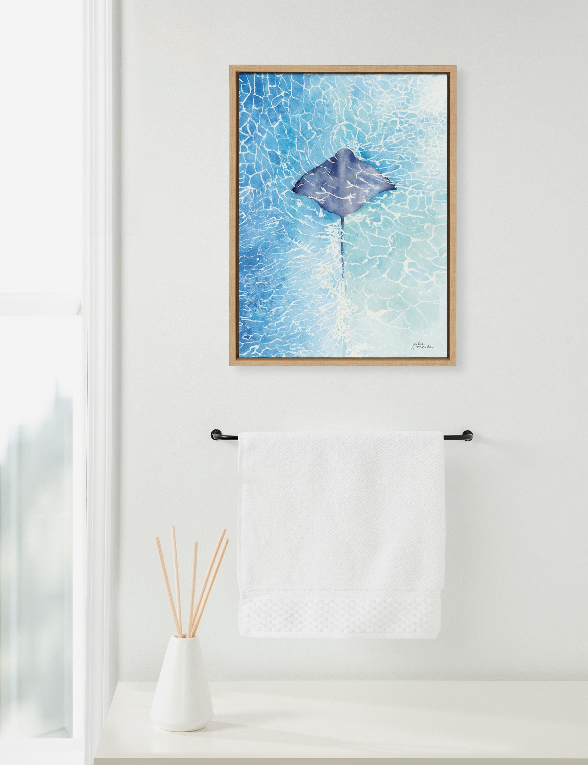 Sylvie Stingray Framed Canvas by kateandlaurel - product image 10 for Resin Society