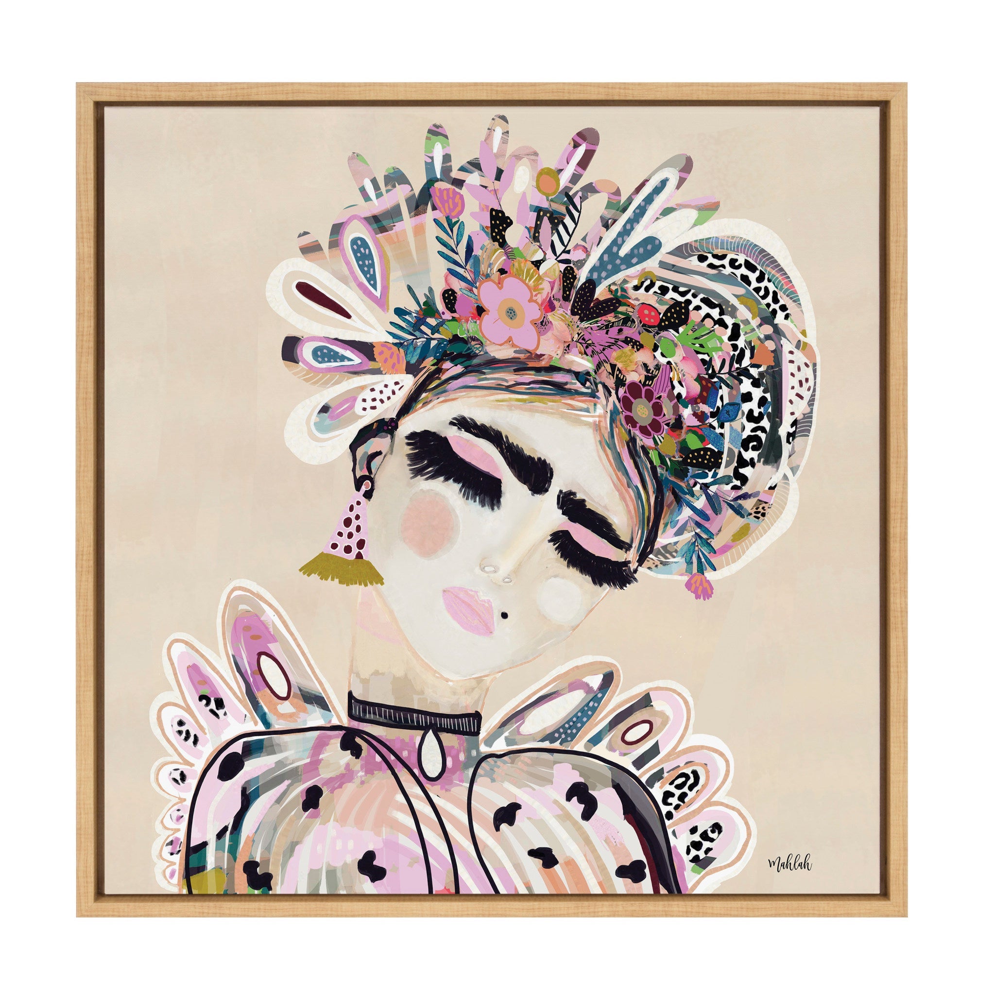 Sylvie LuLu Framed Canvas by Inkheart Designs