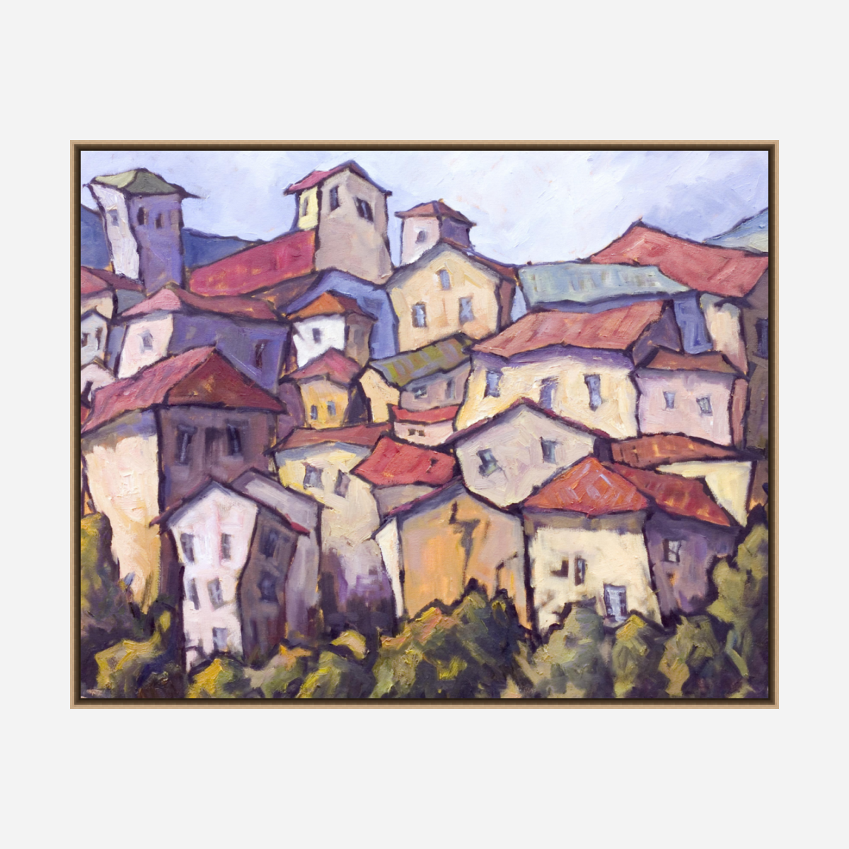 Jewel on the Hillside Artist Enhanced Canvas Print by John Beard Collection - product image 8 for Resin Society