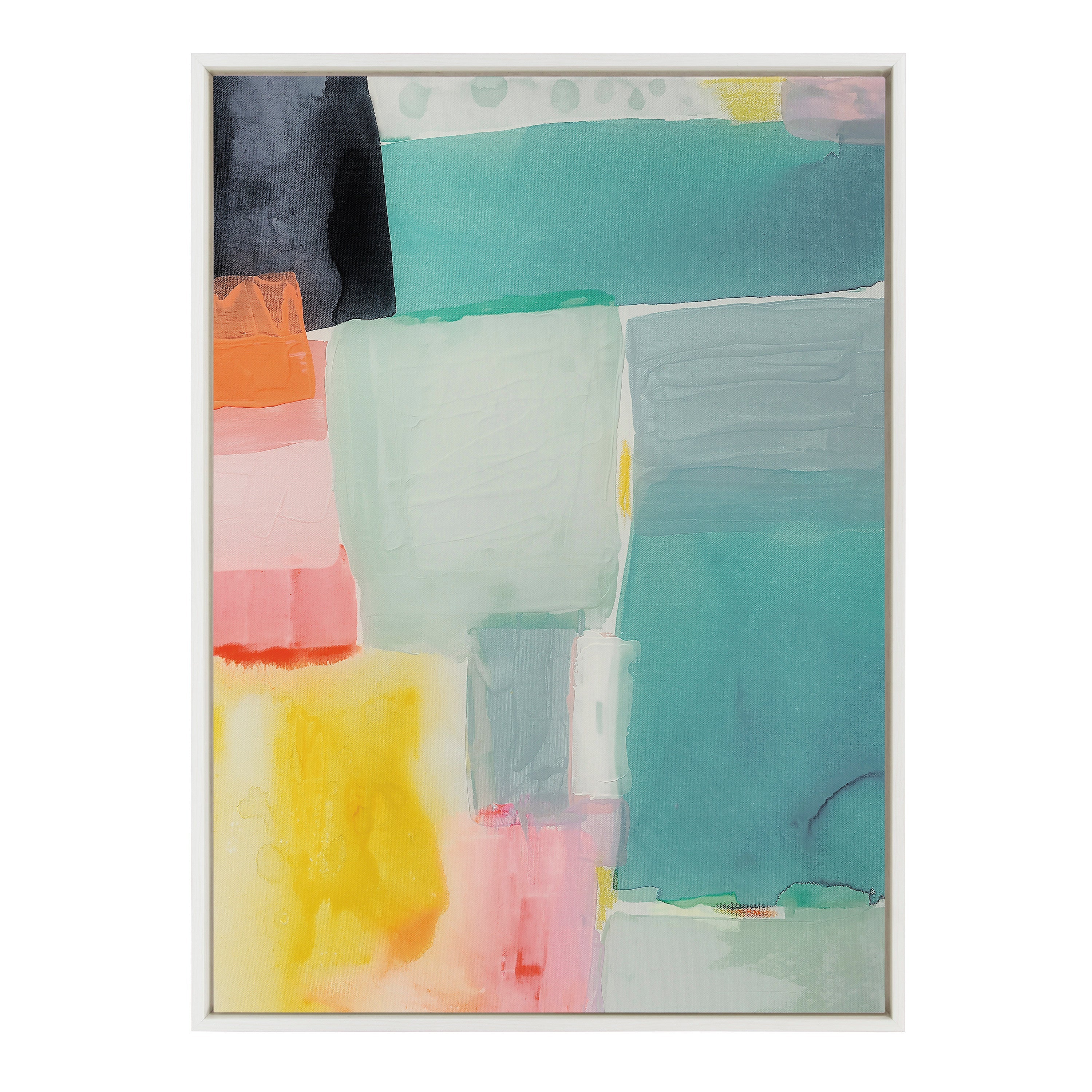 Sylvie United Colors I Framed Canvas by Amy Lighthall