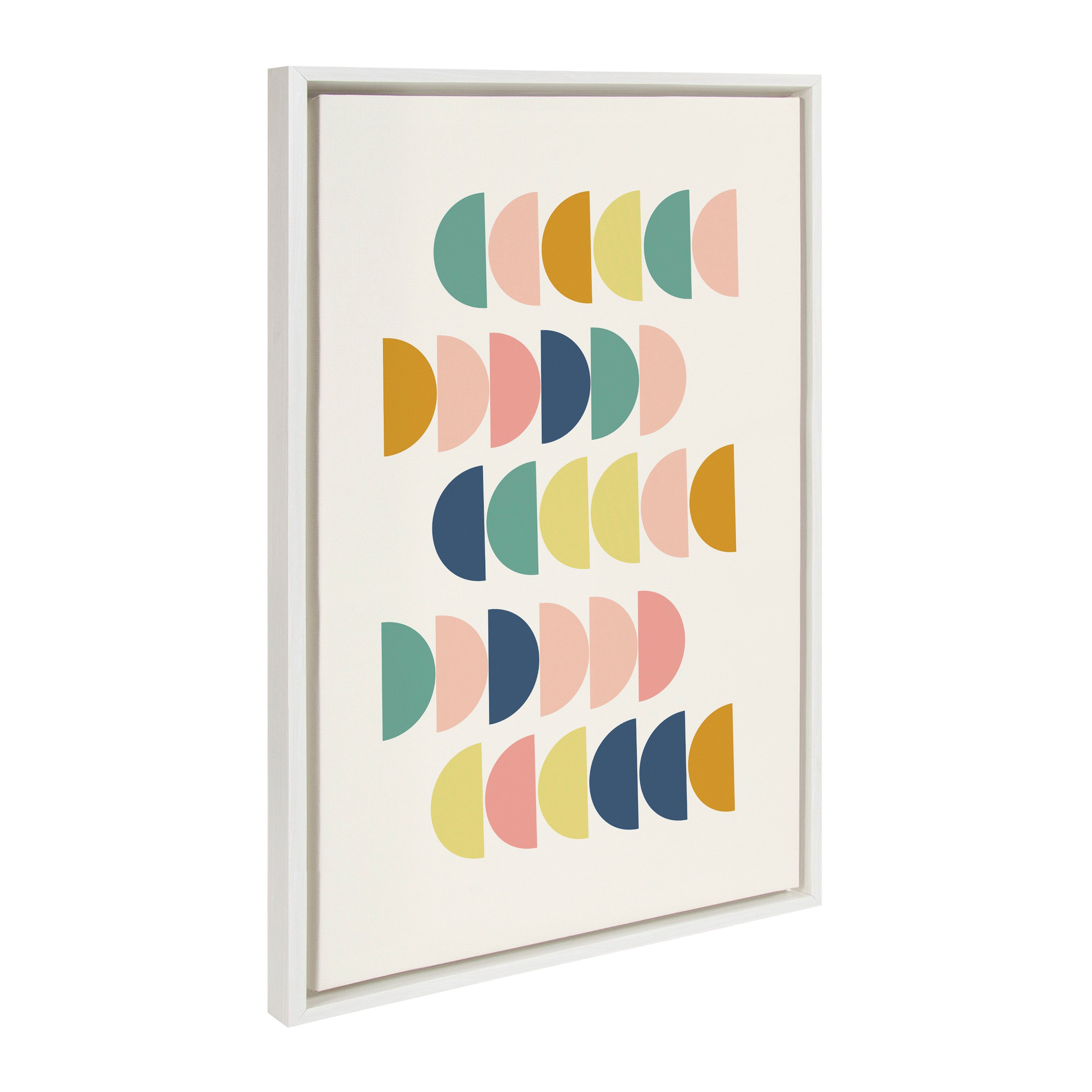 Sylvie Abstract Shapes Framed Canvas Set by Apricot and Birch by kateandlaurel - product image 8 for Resin Society