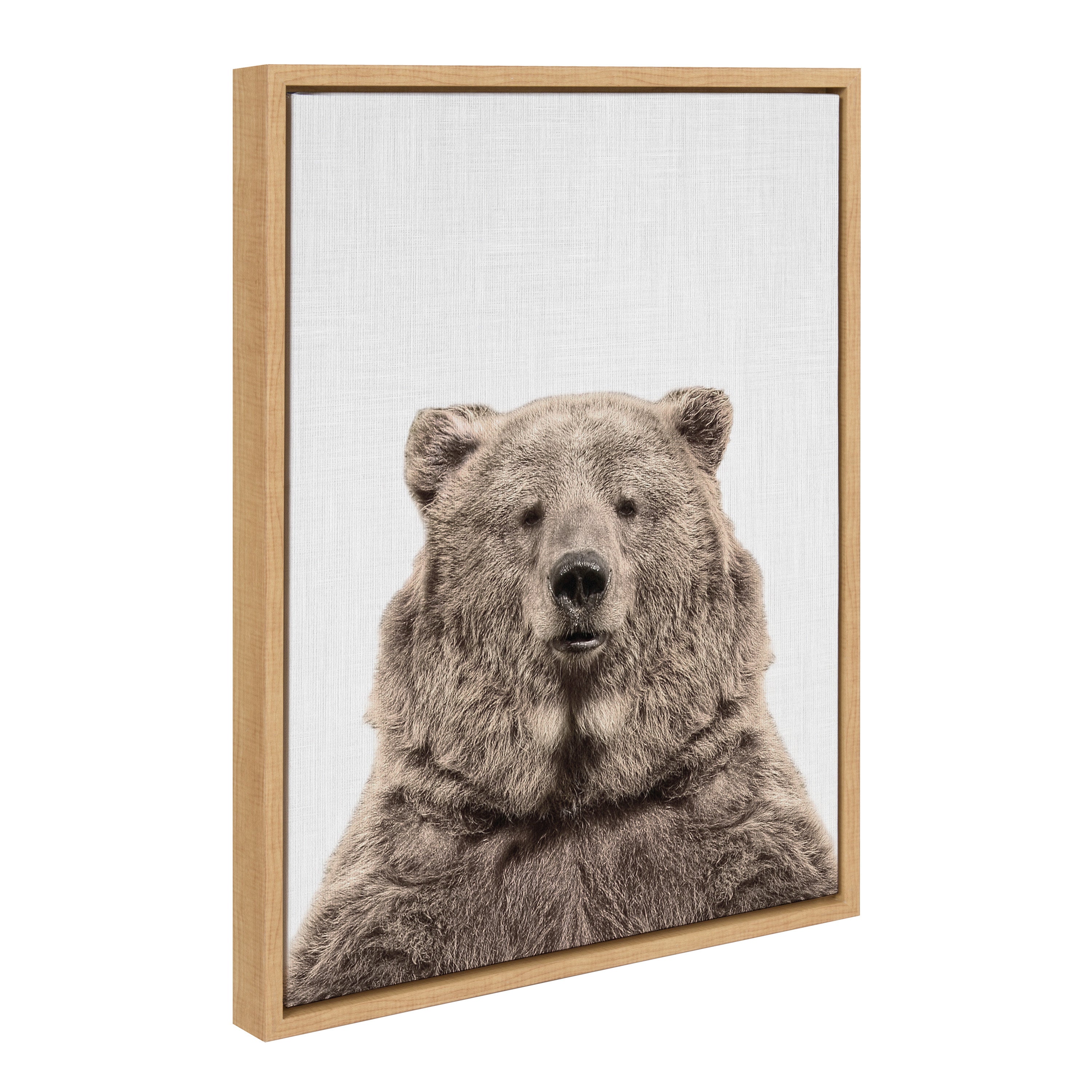 Sylvie Bear European Color Framed Canvas by kateandlaurel - product image 6 for Resin Society