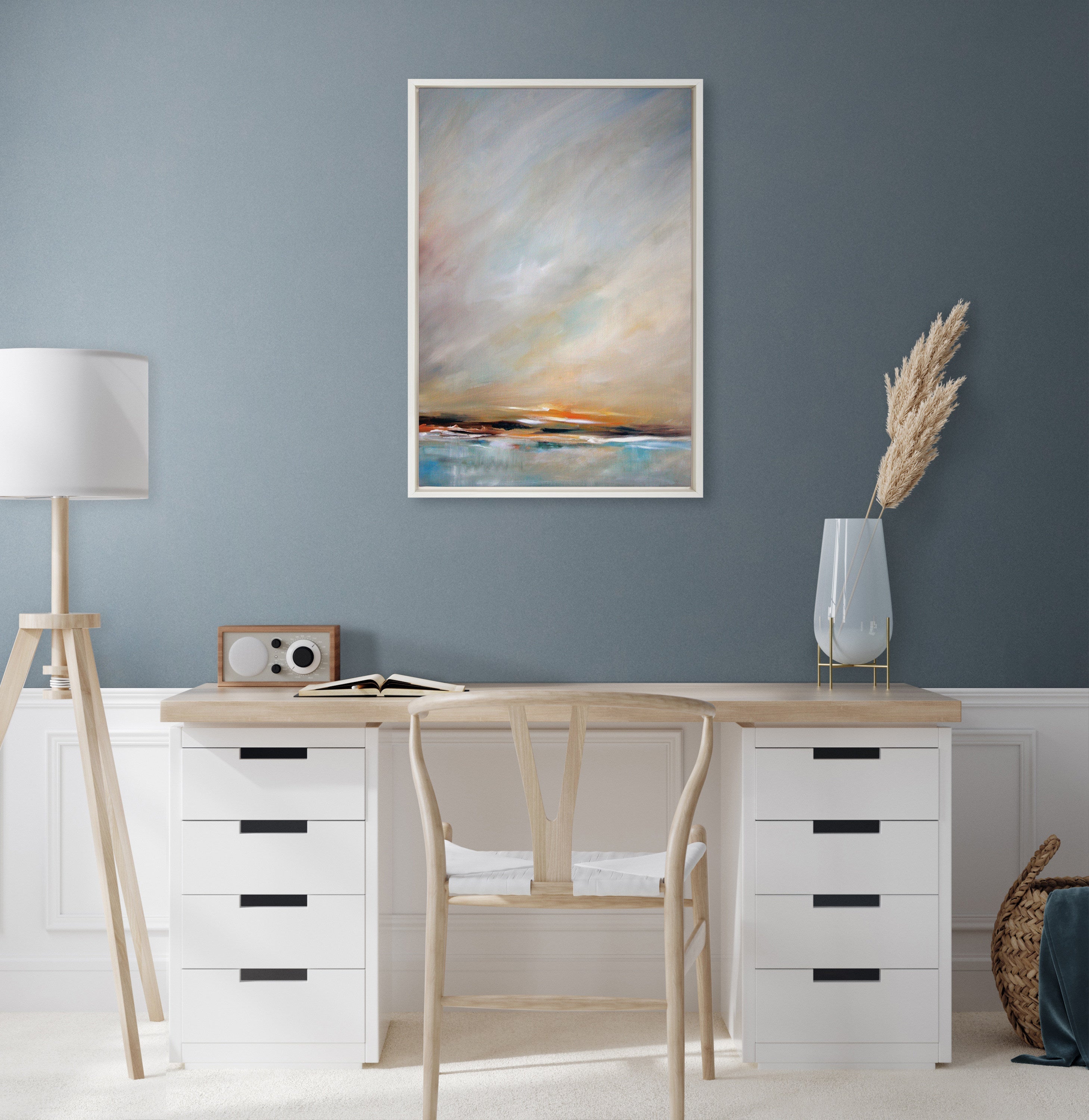 Sylvie Day's End Framed Canvas by Mary Sparrow