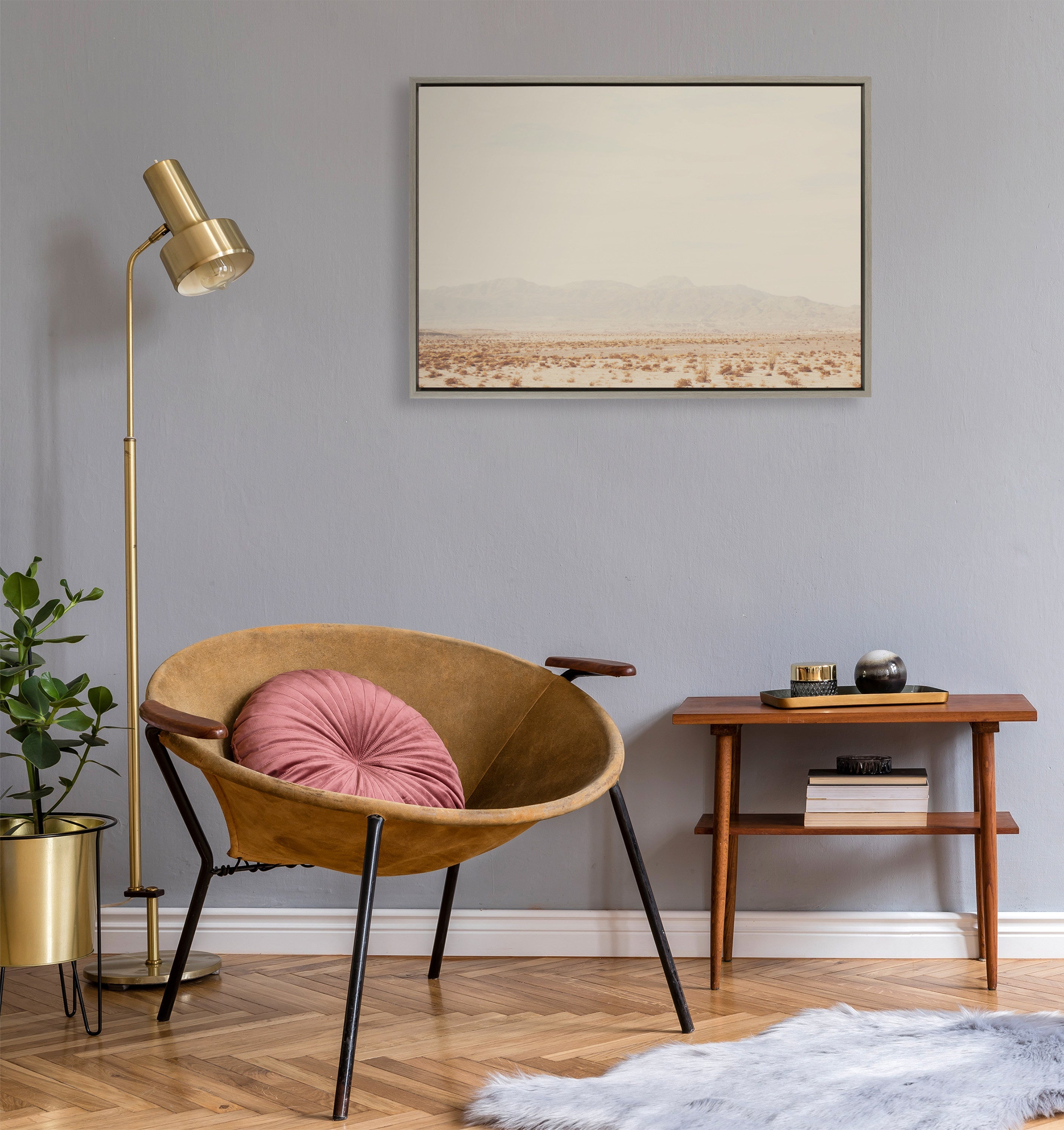 Sylvie California Dreaming Framed Canvas by Laura Evans