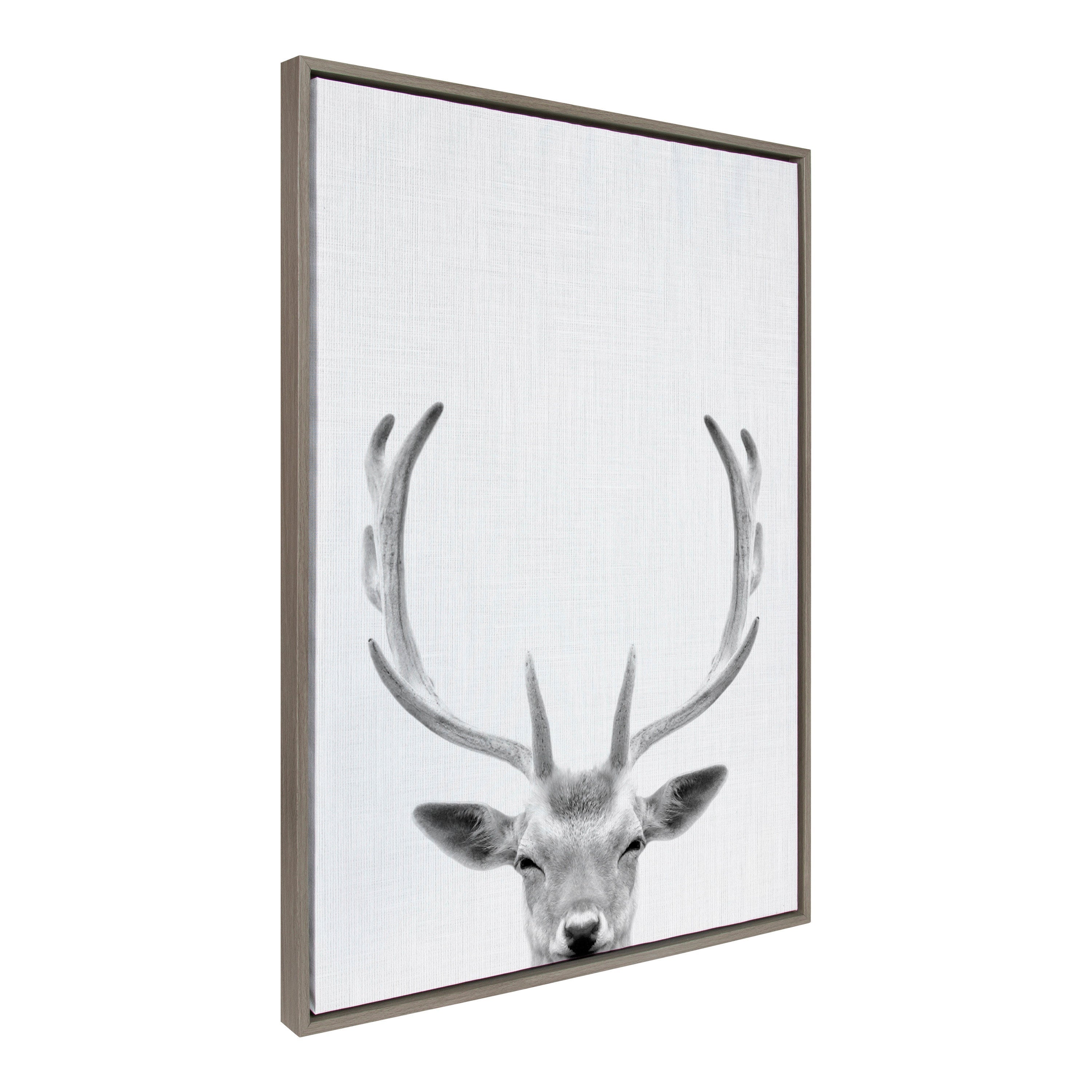 Sylvie Deer Portrait Framed Canvas by Simon Te Tai by kateandlaurel - product image 12 for Resin Society