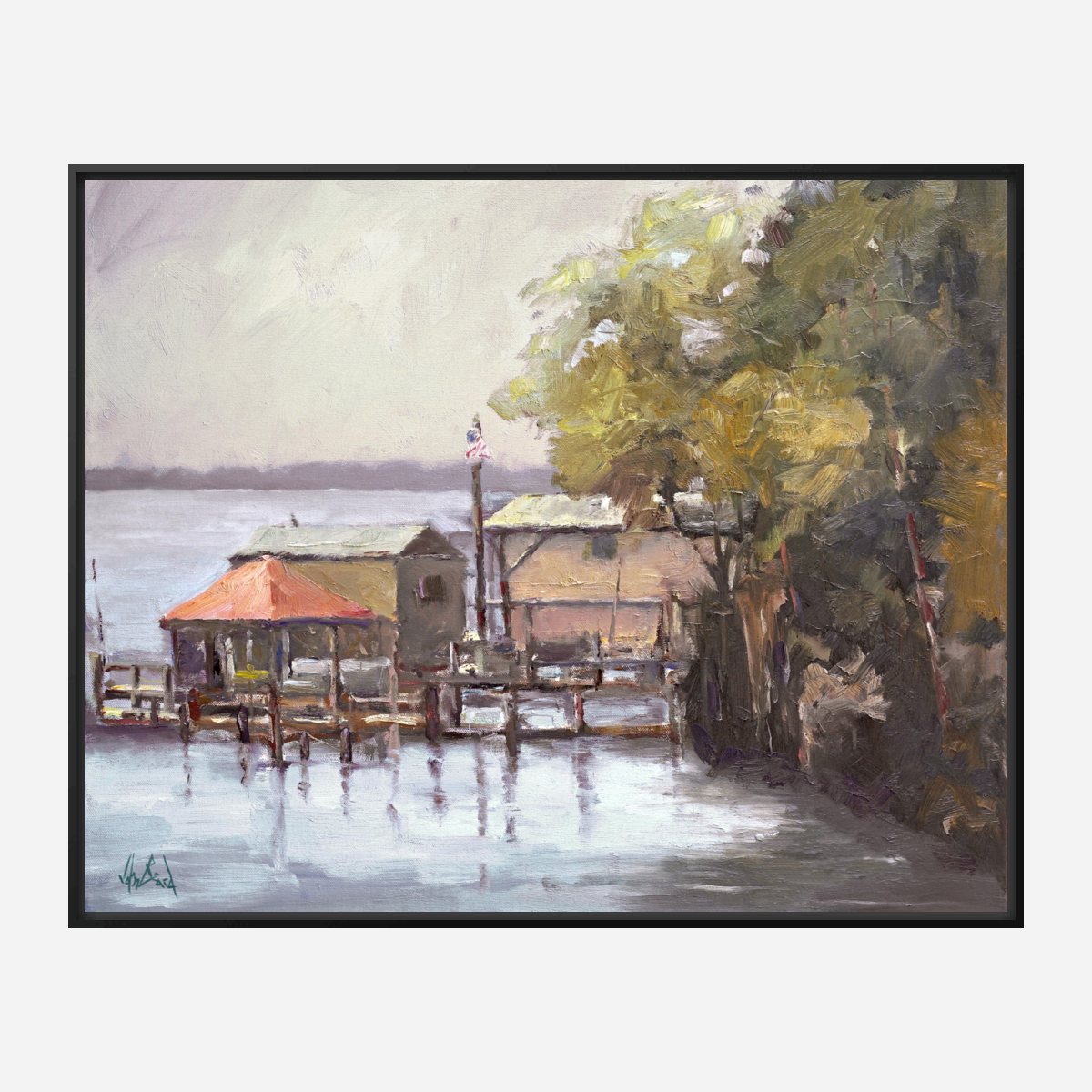 Julington Creek Artist Enhanced Canvas Print by John Beard Collection - product image 5 for Resin Society