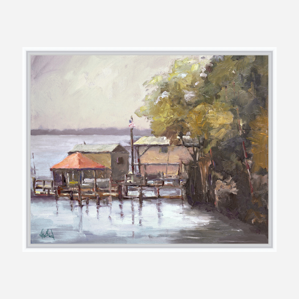 Julington Creek Artist Enhanced Canvas Print by John Beard Collection - product image 6 for Resin Society