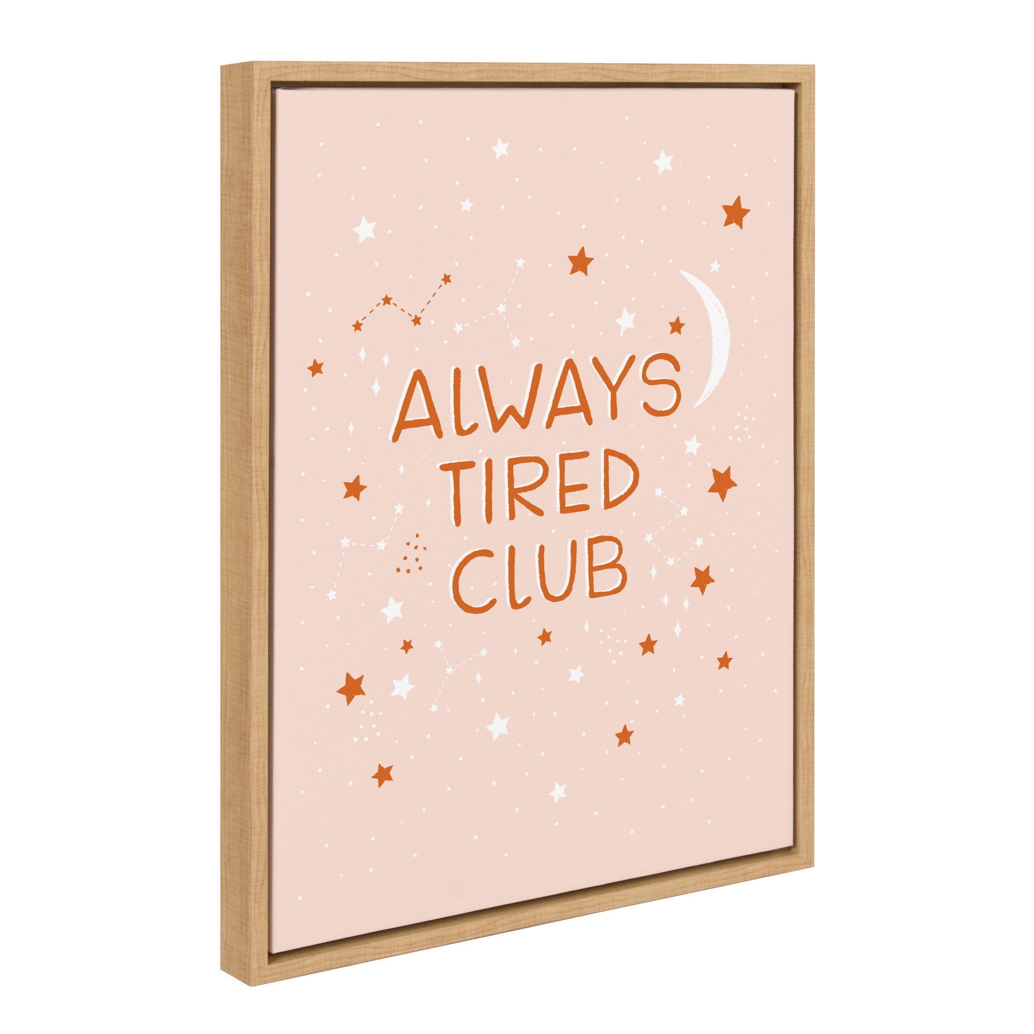 Sylvie Always Tired Club Framed Canvas by kateandlaurel - product image 2 for Resin Society