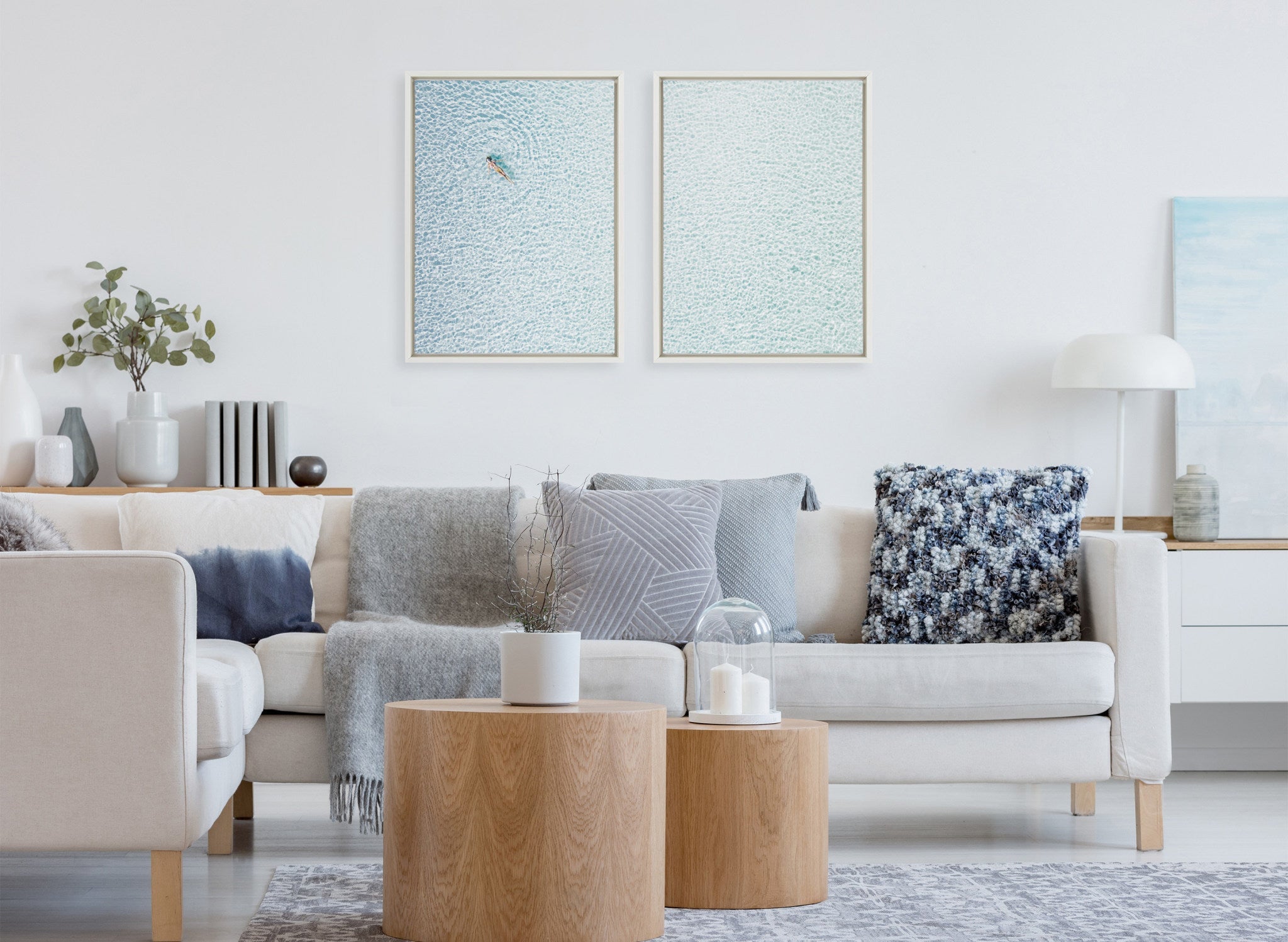 Sylvie Woman Floating I and II Framed Canvas by kateandlaurel - product image 5 for Resin Society