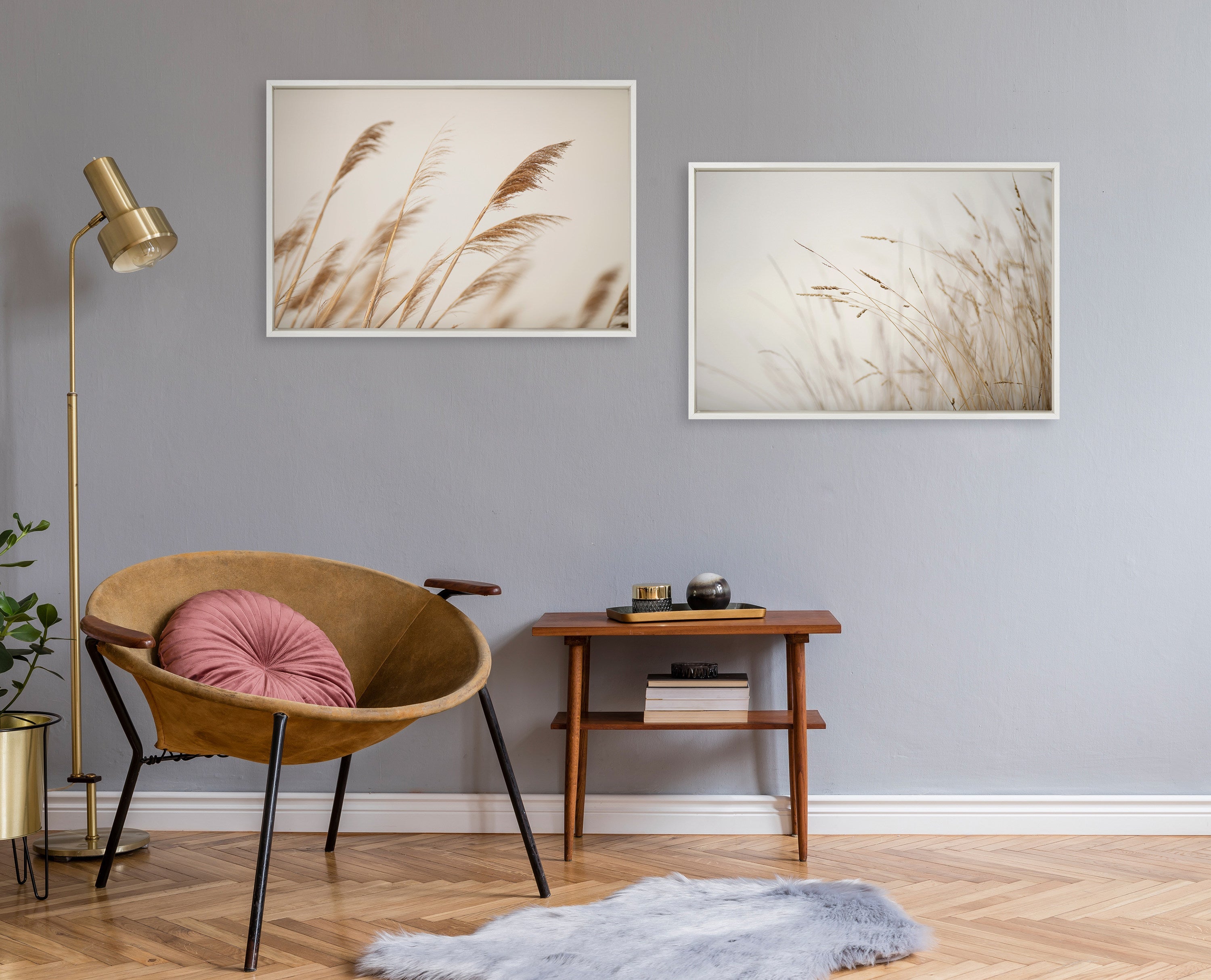 Sylvie Marsh Grass No 8 Framed Canvas by Crystal Lynn Collins