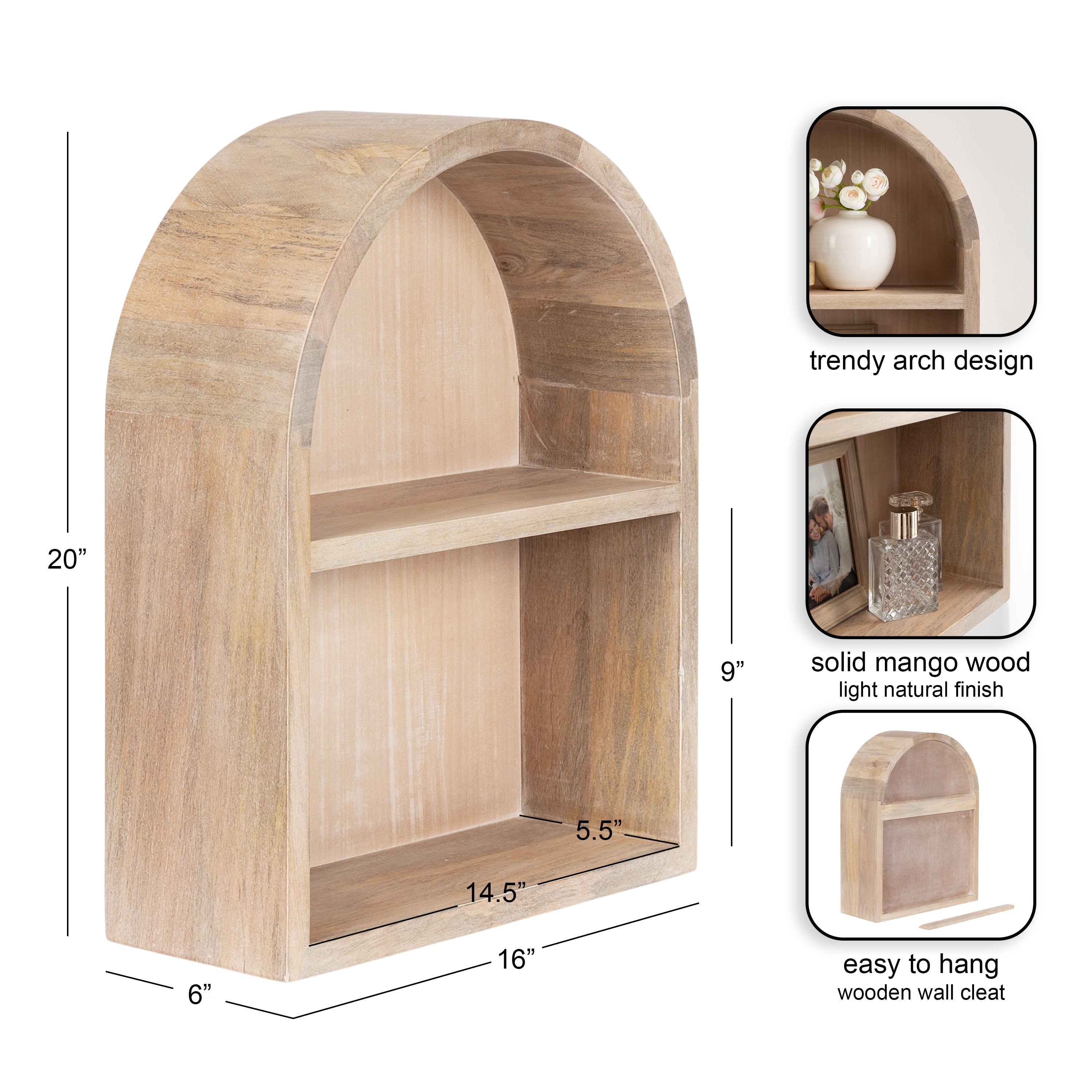 Arcott Arch Wall Shelf by kateandlaurel