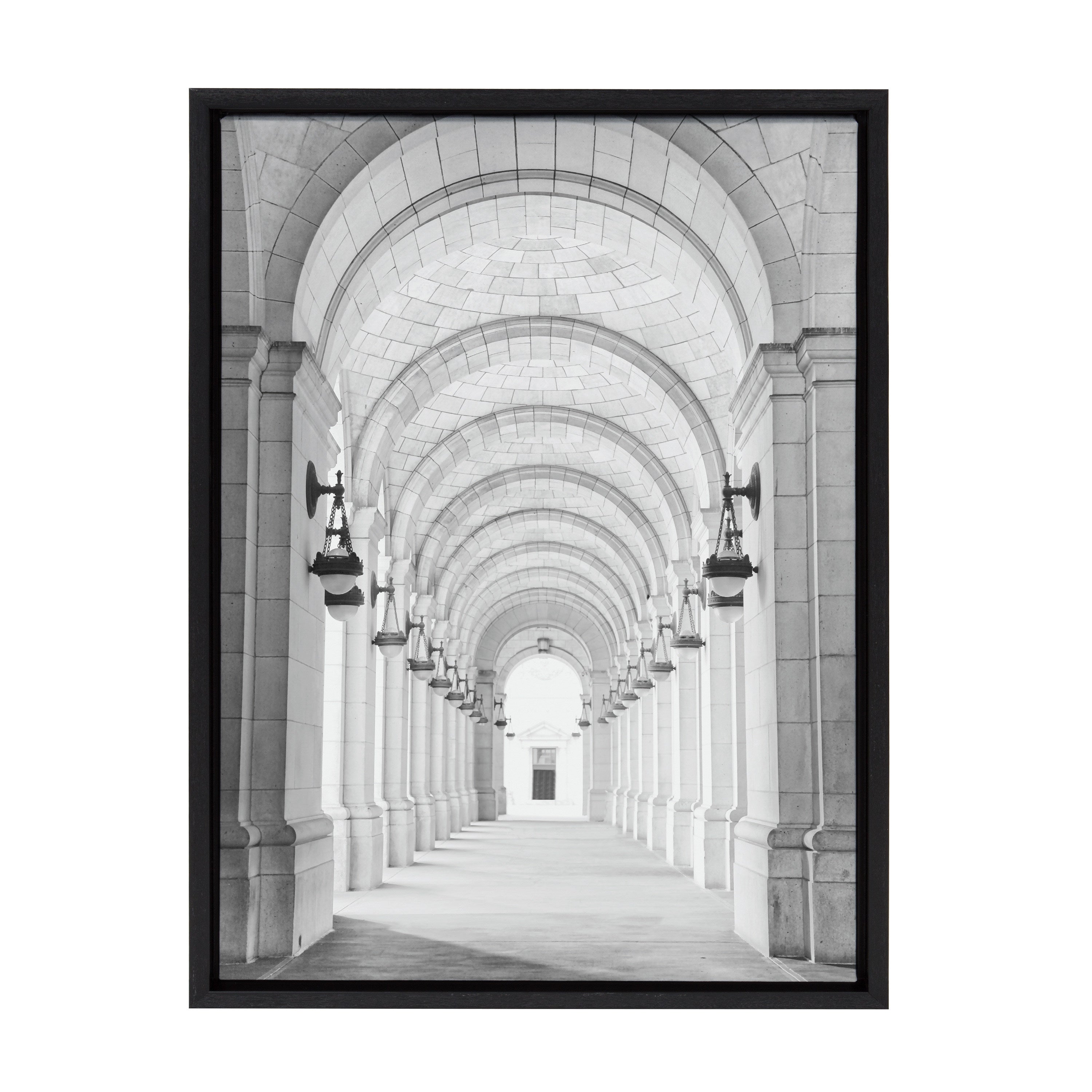 Sylvie Union Station Framed Canvas by kateandlaurel - main product image for Resin Society