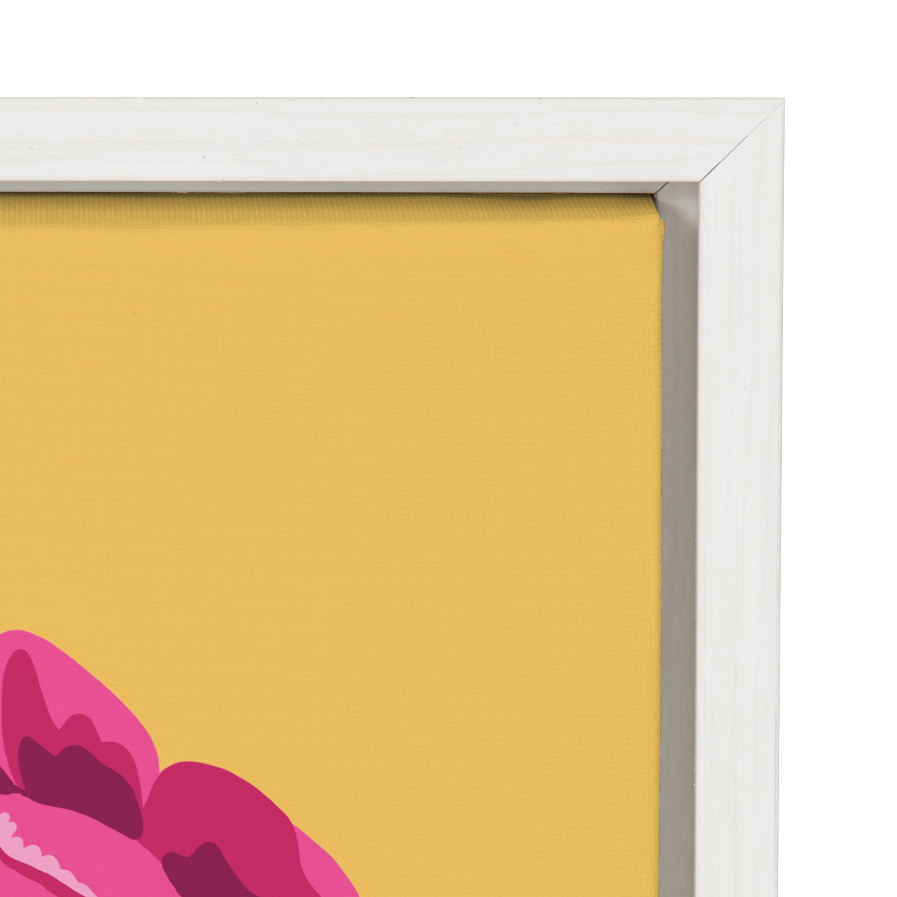 Sylvie Bright Peony Framed Canvas by kateandlaurel - product image 11 for Resin Society