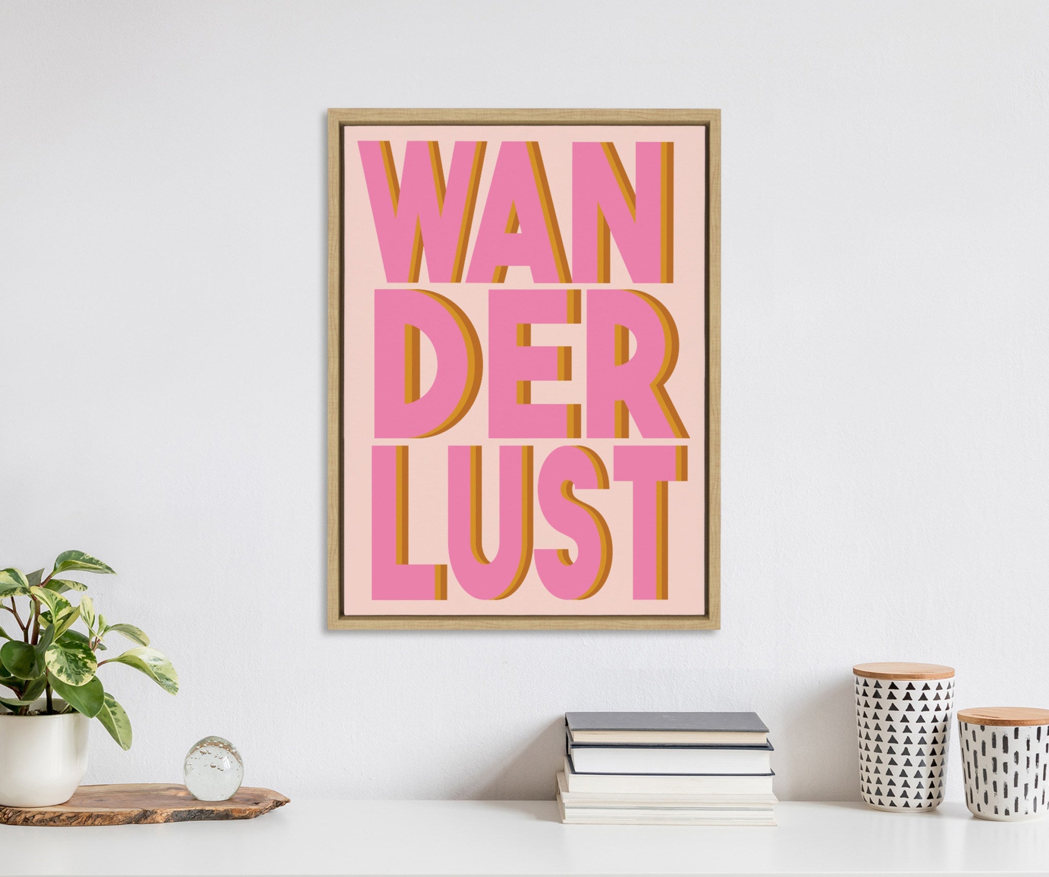 Sylvie Wanderlust Framed Canvas by Apricot and Birch