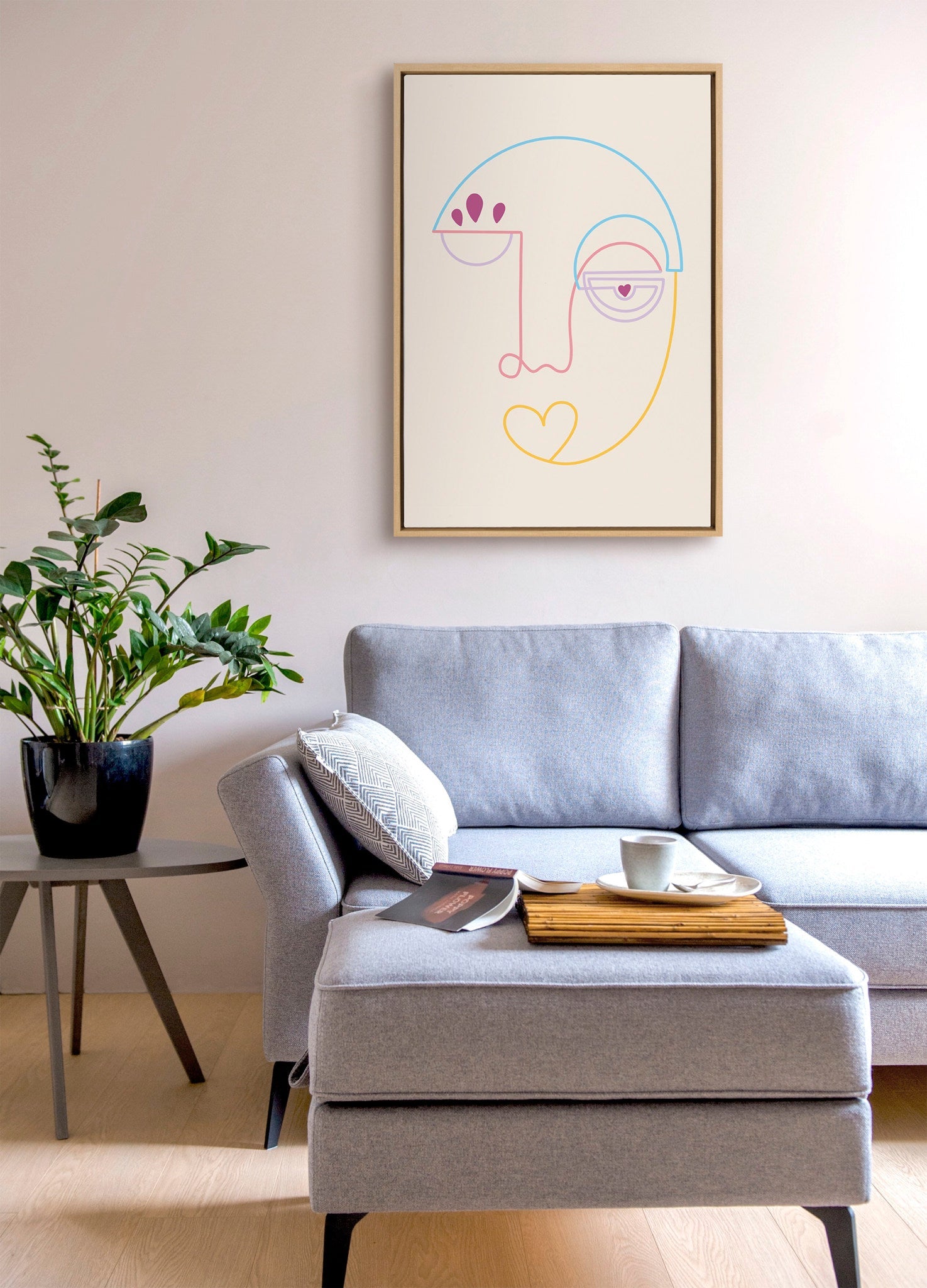 Sylvie Jahi Framed Canvas by kateandlaurel - product image 7 for Resin Society