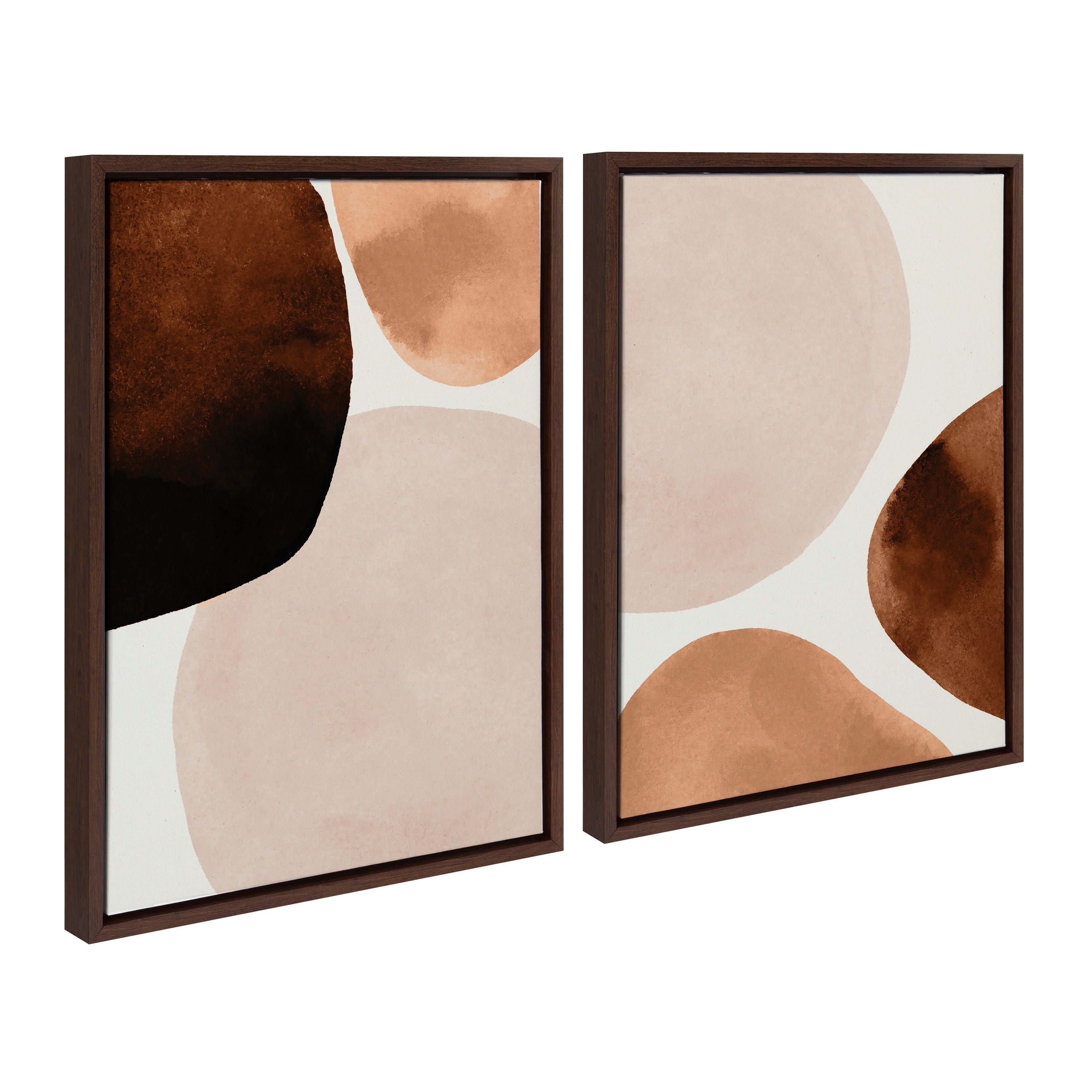 Sylvie Shapes I and II Framed Canvas Set by kateandlaurel - product image 8 for Resin Society