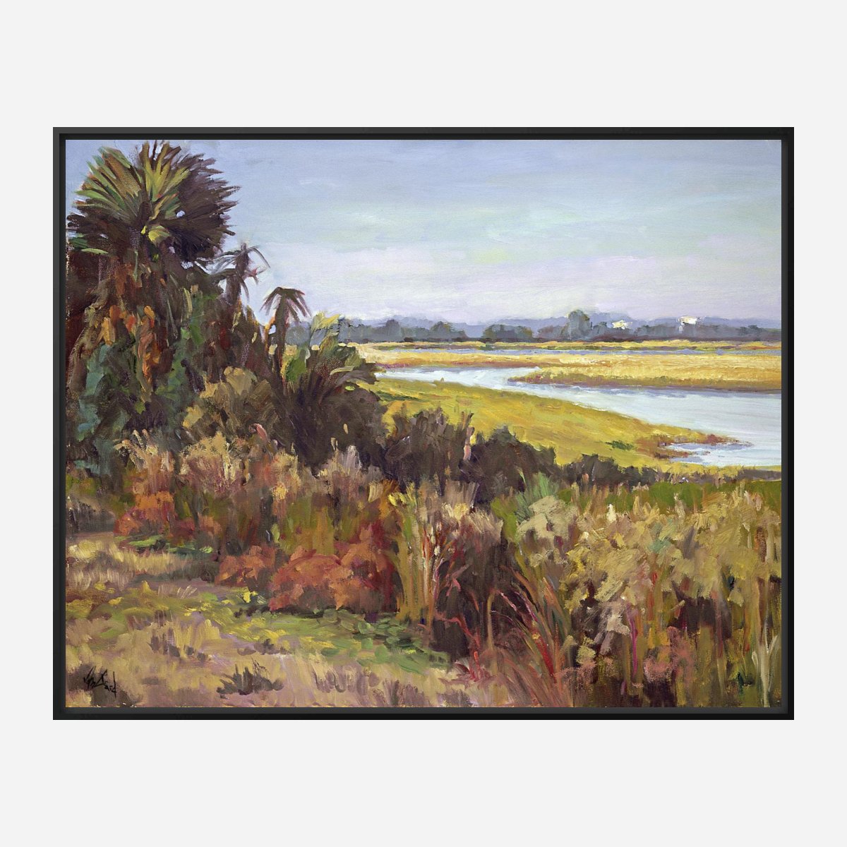 Kiawah Marsh with Palms by John Beard Collection - product image 2 for Resin Society