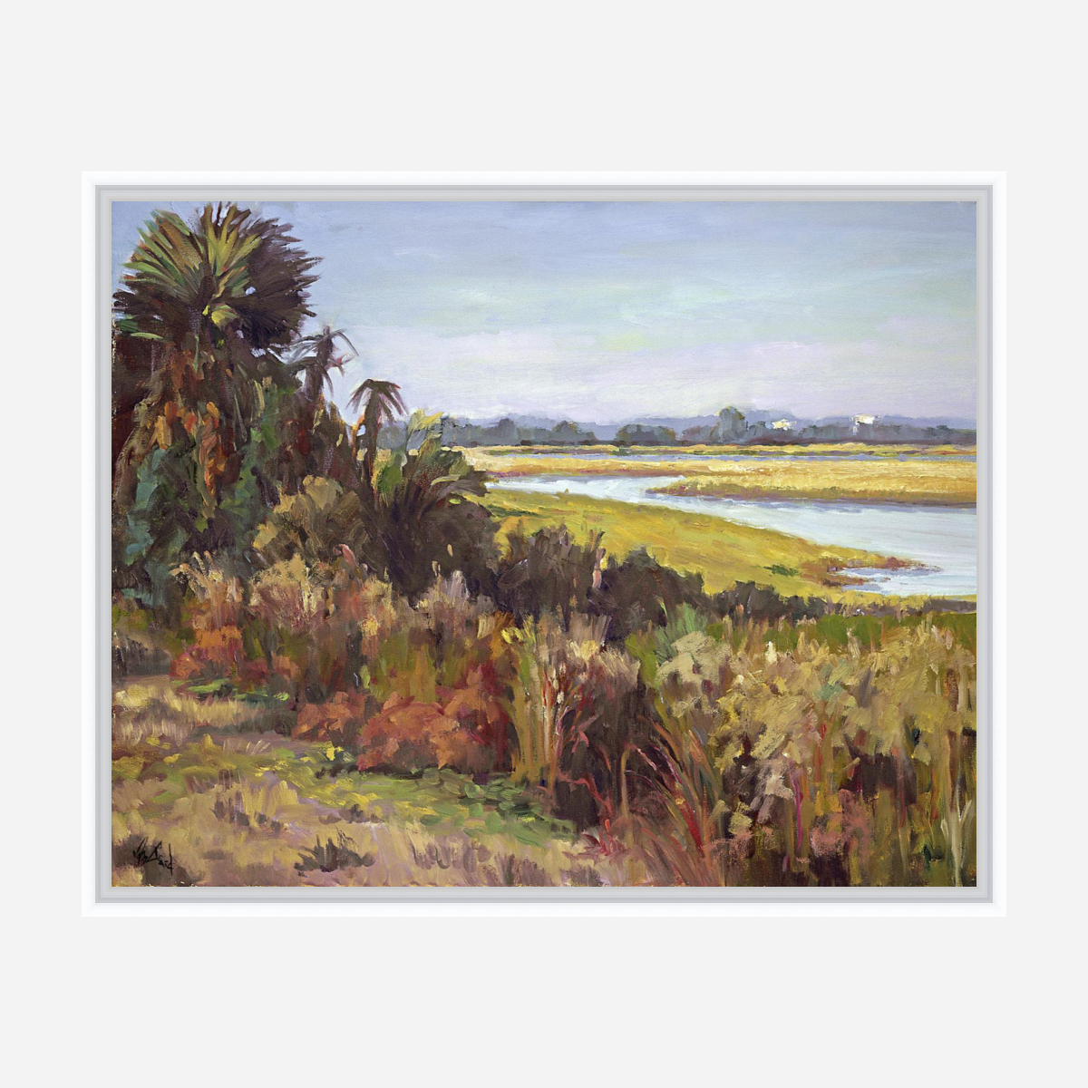 Kiawah Marsh with Palms by John Beard Collection - product image 3 for Resin Society