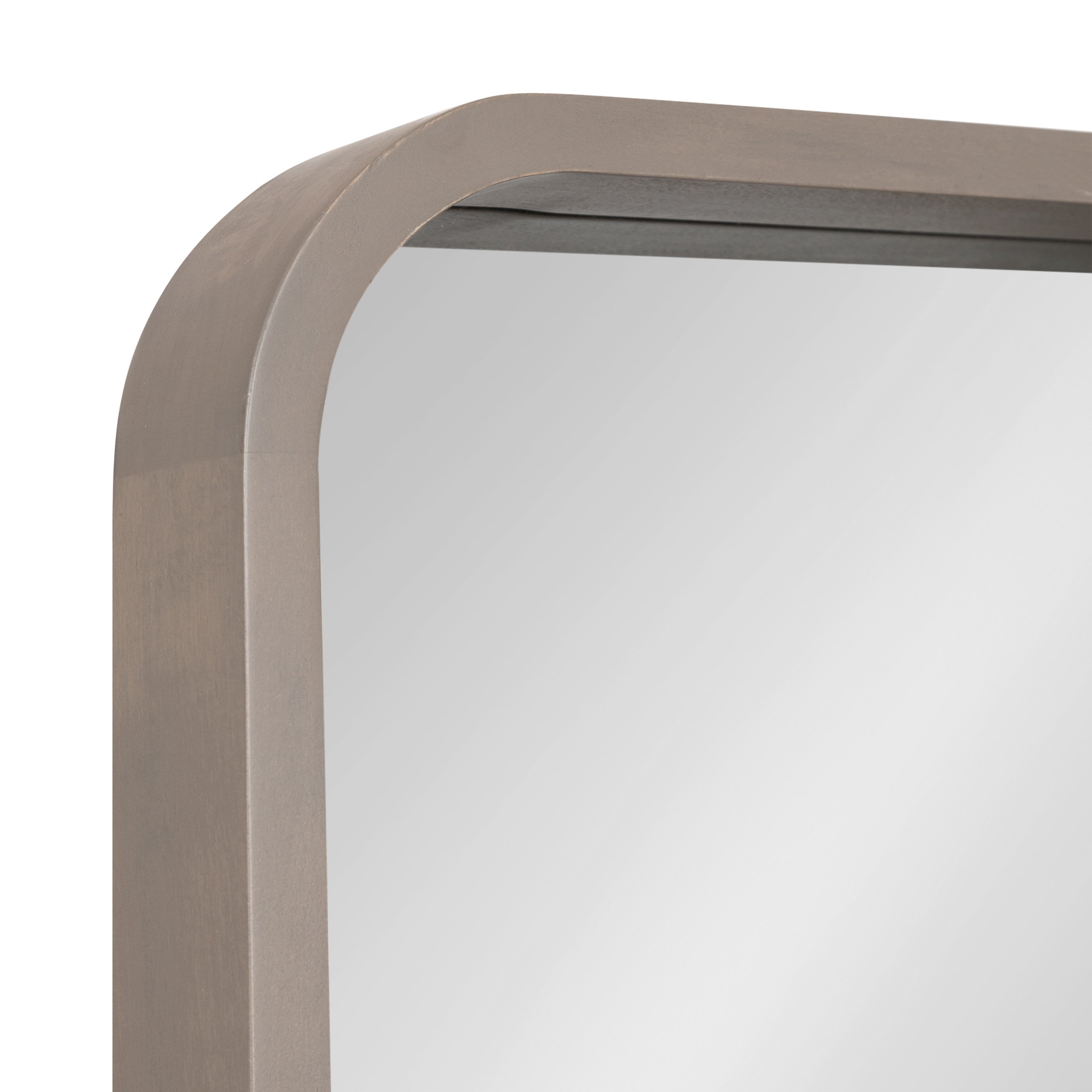 Hutton Wood Framed Radius Rectangle Mirror by kateandlaurel - product image 20 for Resin Society