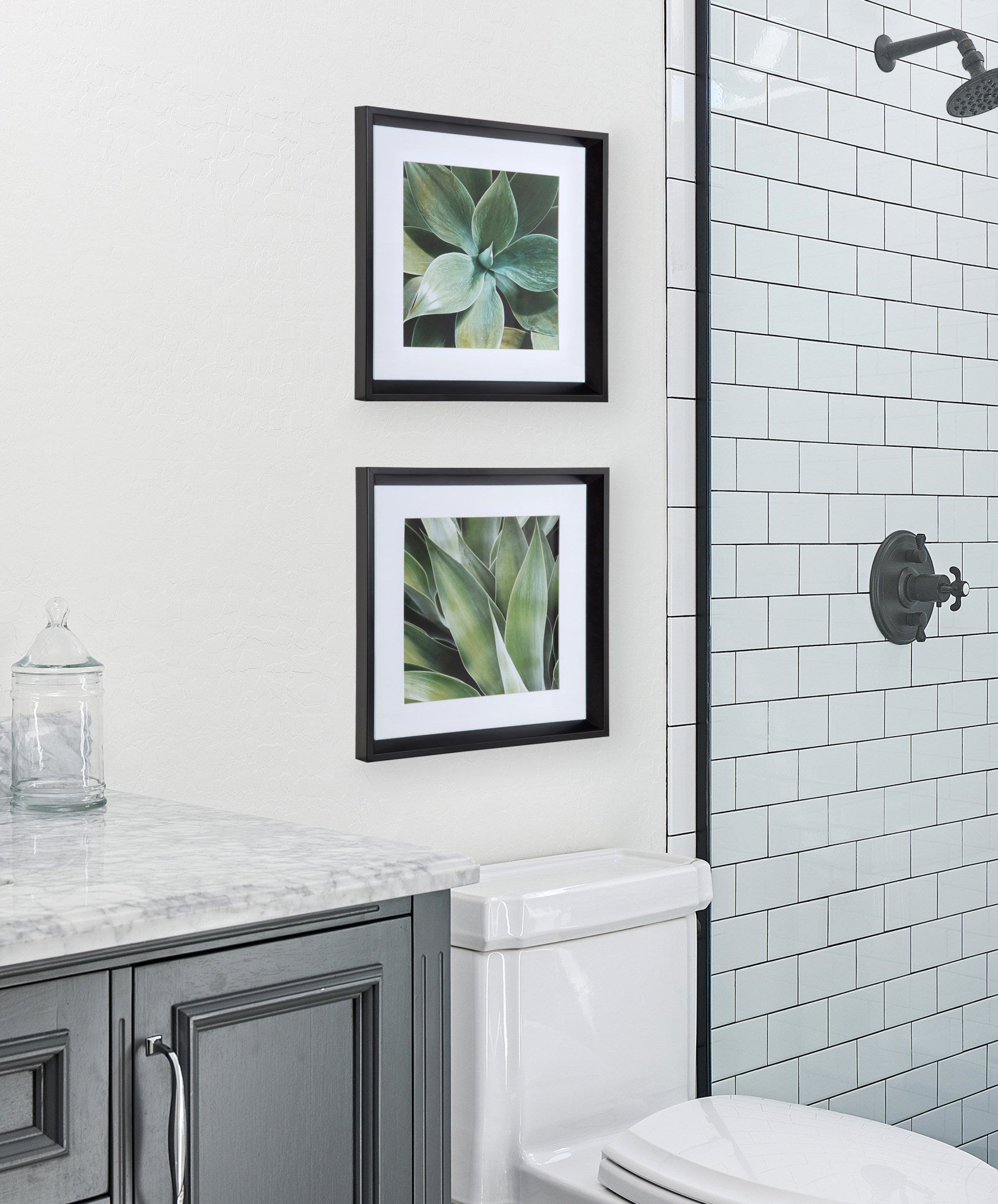 Calter Succulent Leaves Framed Print Art Set by Amy Peterson by kateandlaurel - product image 8 for Resin Society