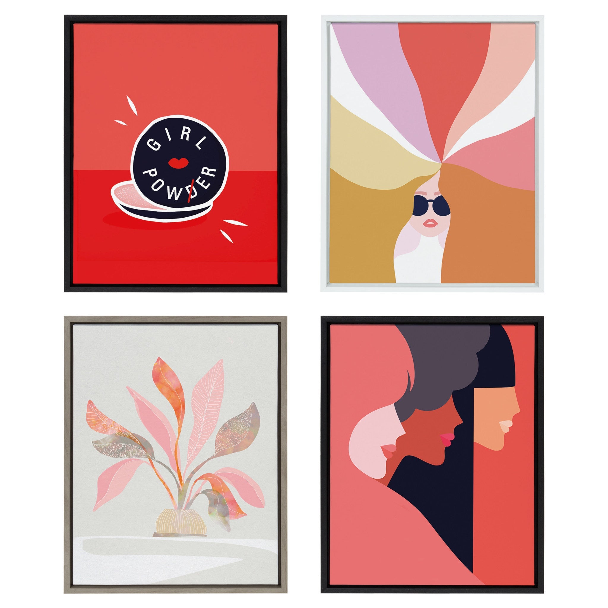 Sylvie We Can Framed Canvas by kateandlaurel - product image 6 for Resin Society