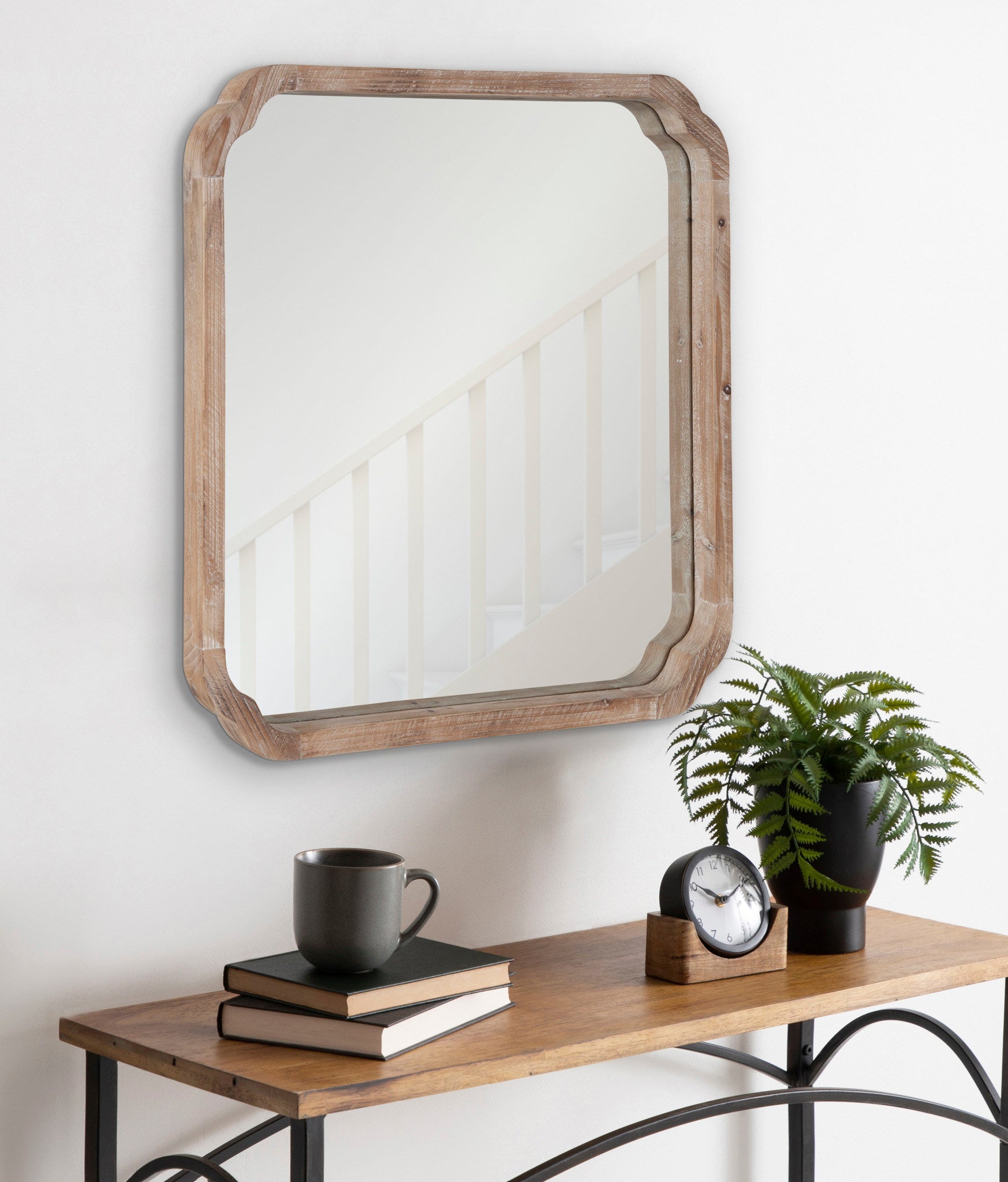 Marston Wood Framed Wall Mirror by kateandlaurel - product image 7 for Resin Society