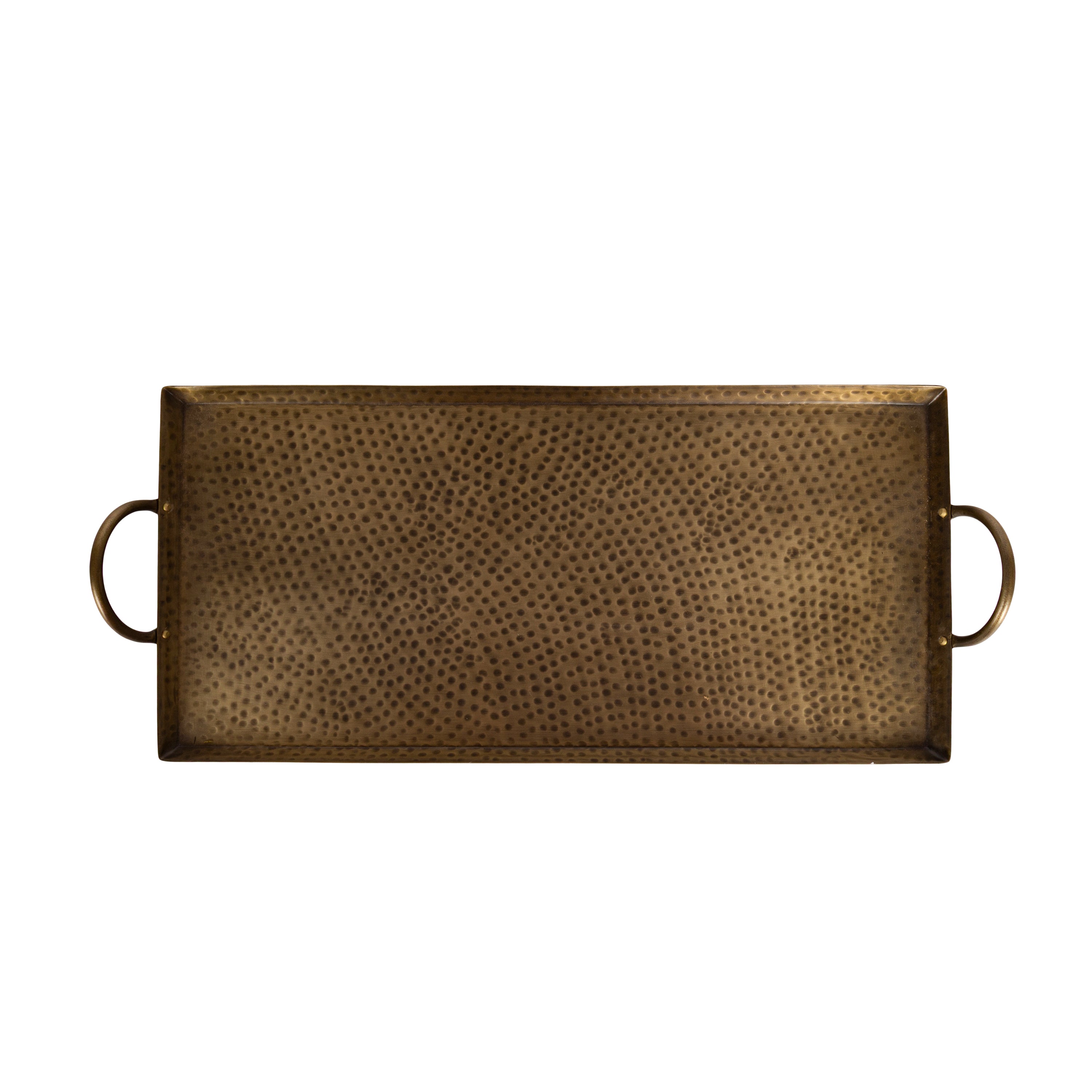 Sanzo Hammered Rectangle Metal Tray