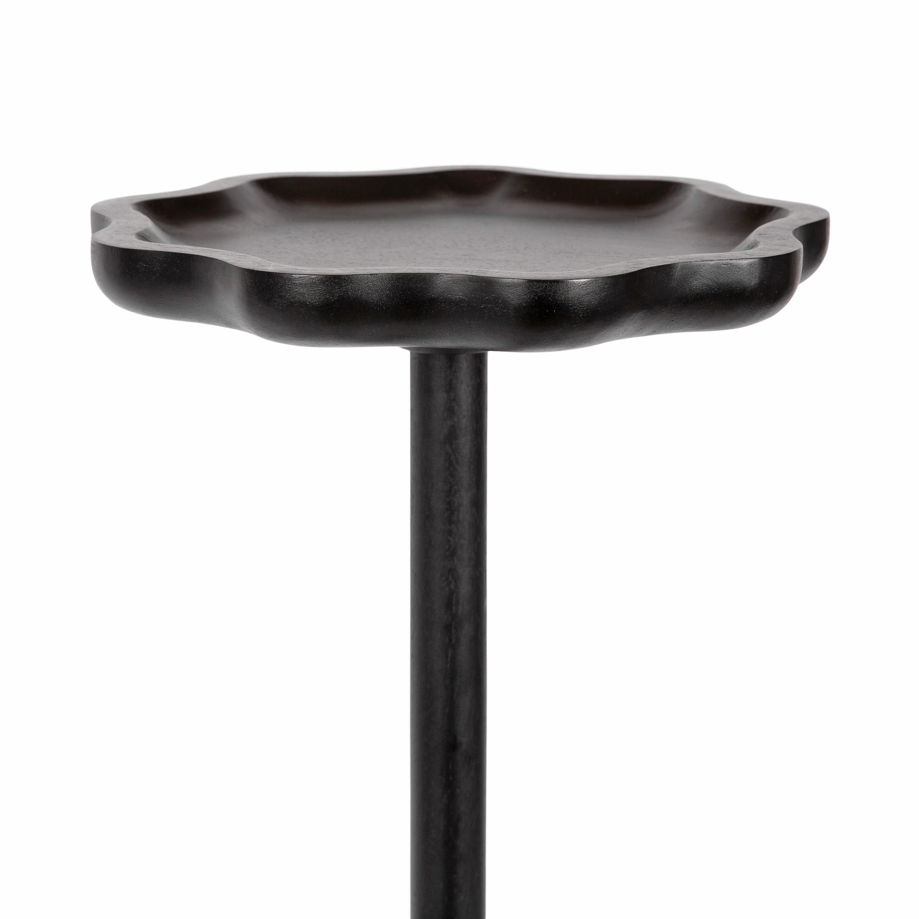 Alezar Scallop Wood Drink Table