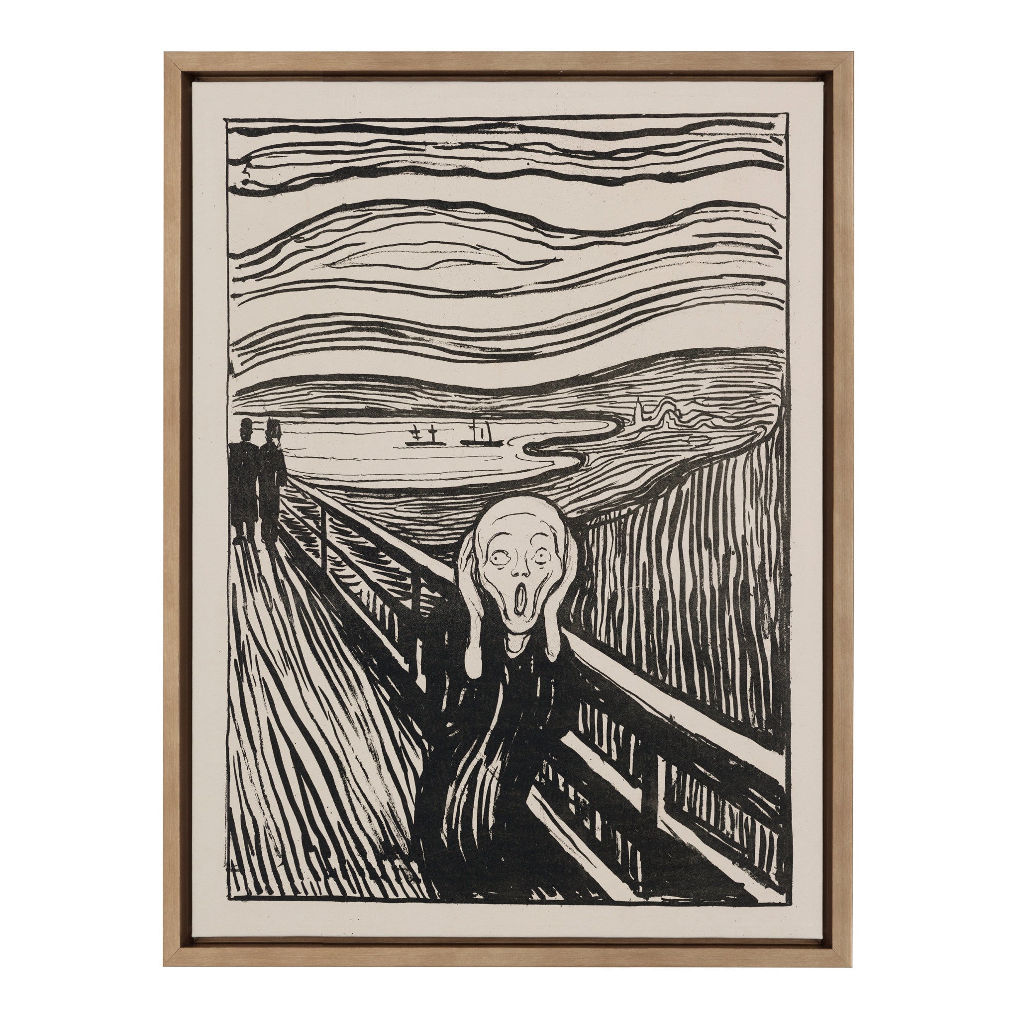 Sylvie Edvard Munch The Scream 1895 The Art Institute of Chicago Framed Canvas