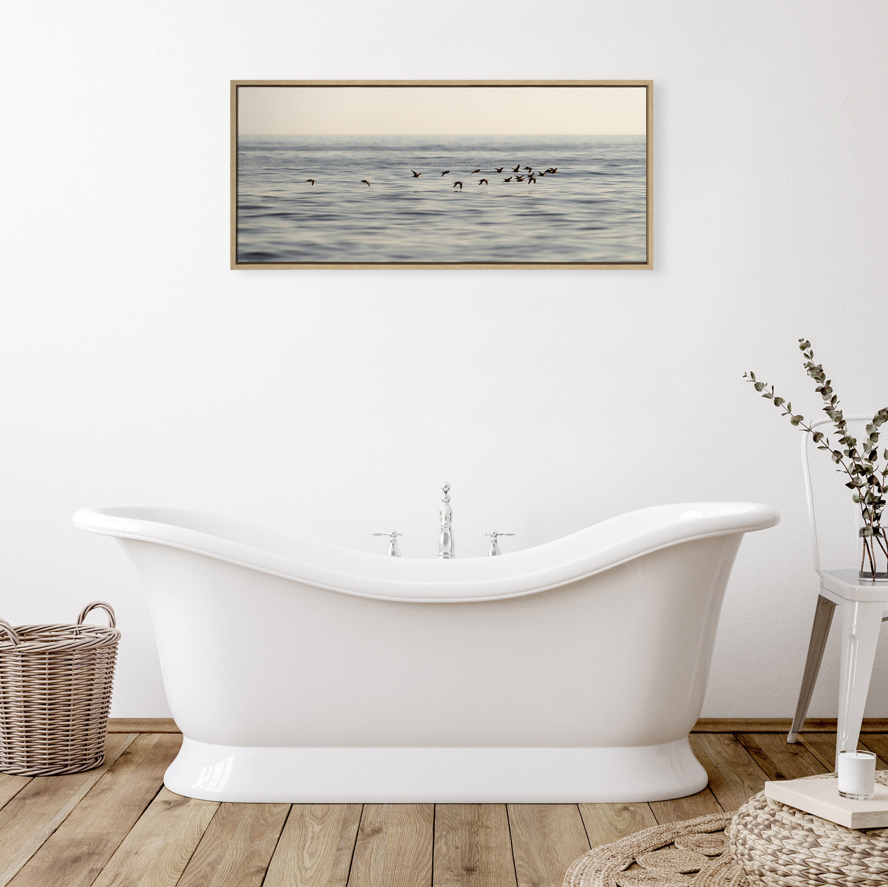 Sylvie Birds of a Feather Framed Canvas by kateandlaurel - product image 5 for Resin Society