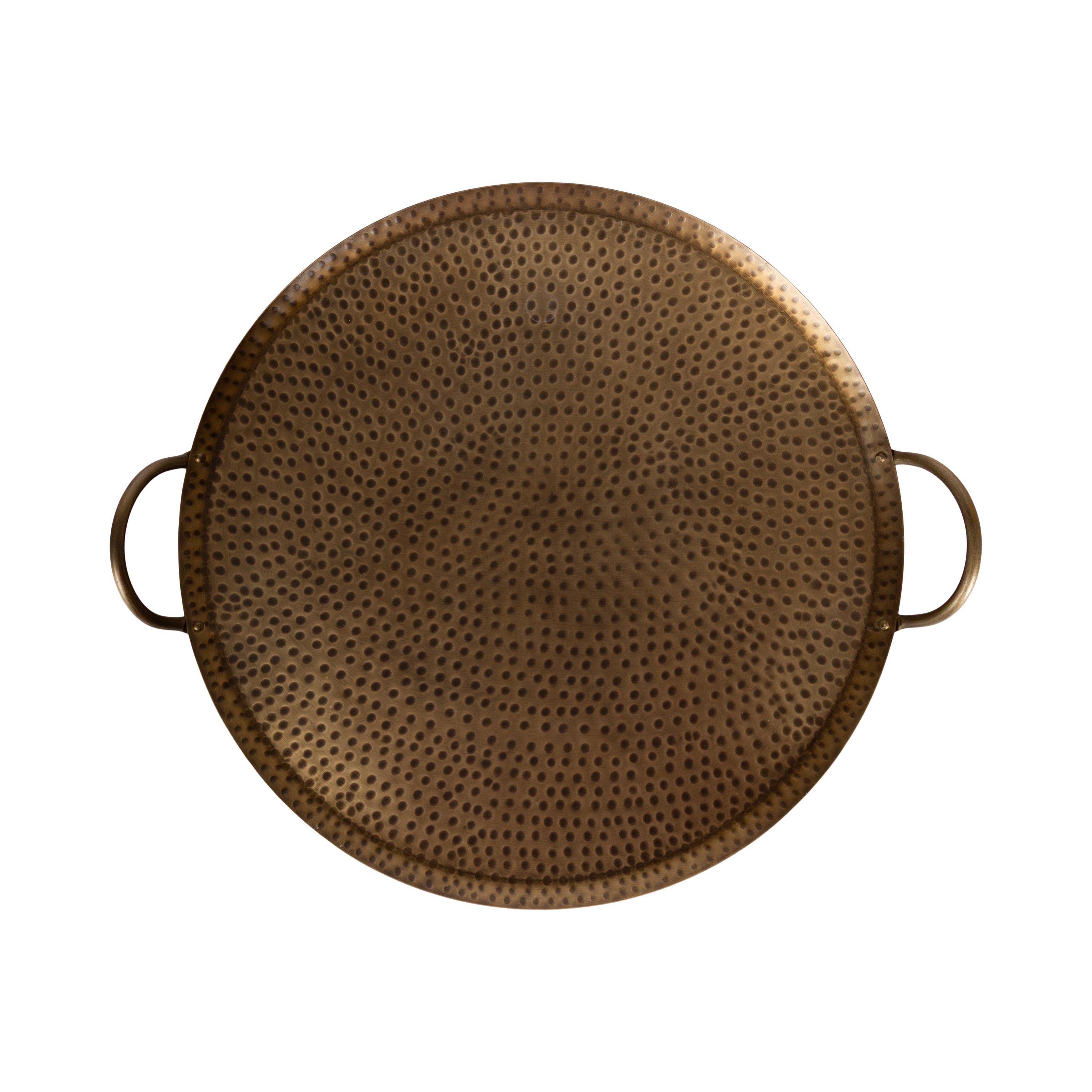Sanzo Hammered Round Metal Tray