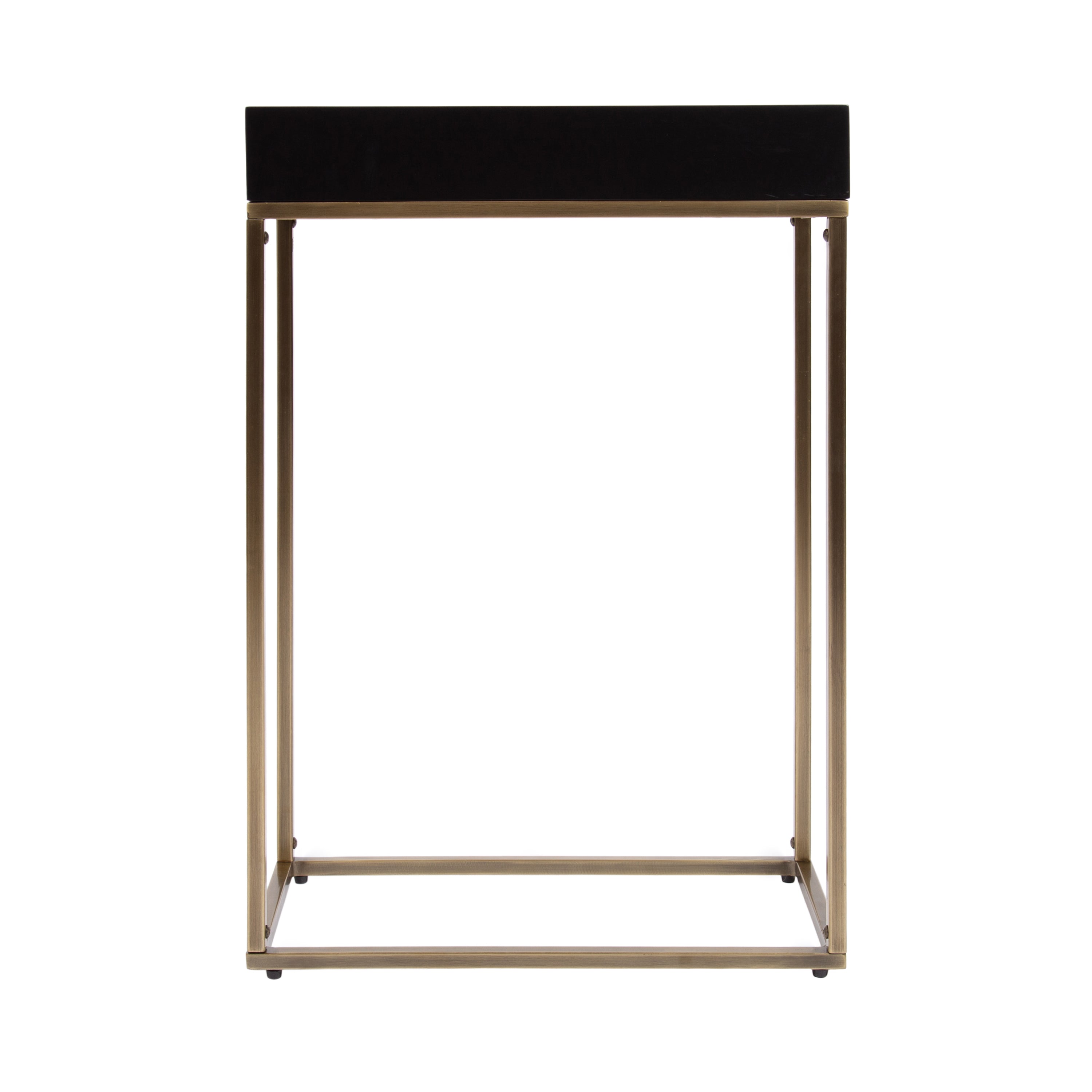 Karlsen Wood and Metal Slim Side Table