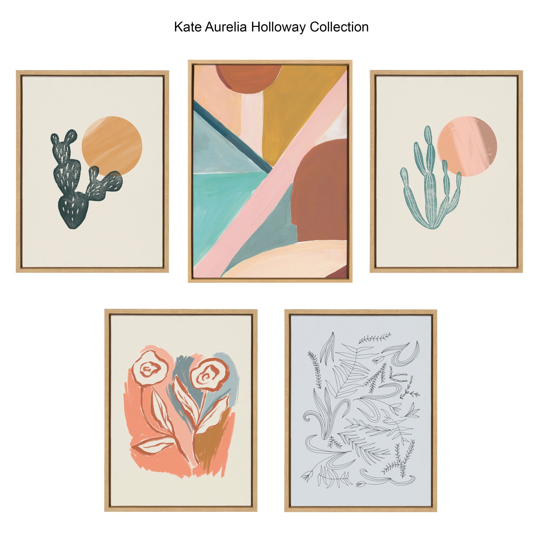 Sylvie Desert Sunrise Framed Canvas by kateandlaurel - product image 6 for Resin Society