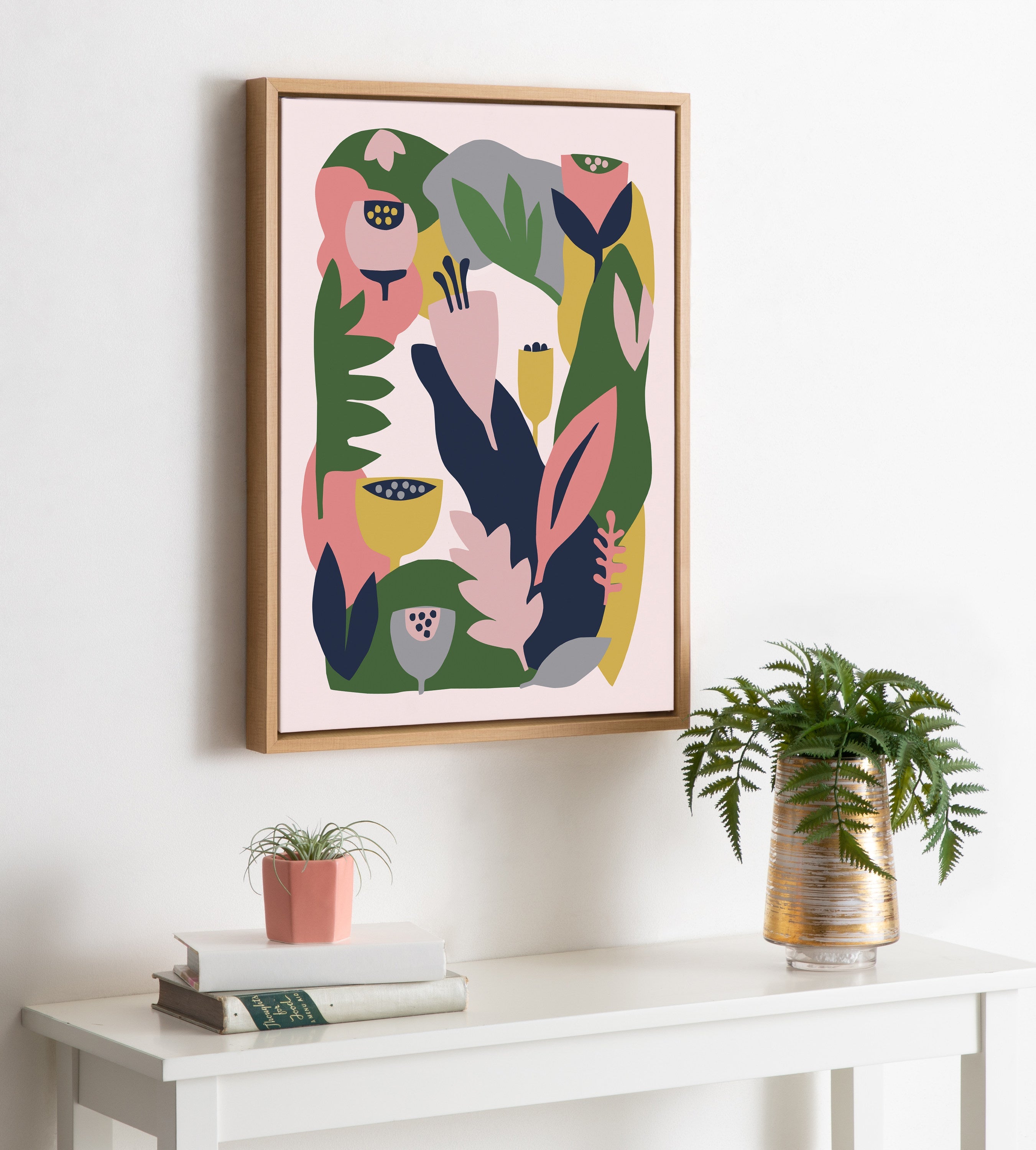 Sylvie Myriam's Garden Framed Canvas by kateandlaurel - product image 10 for Resin Society