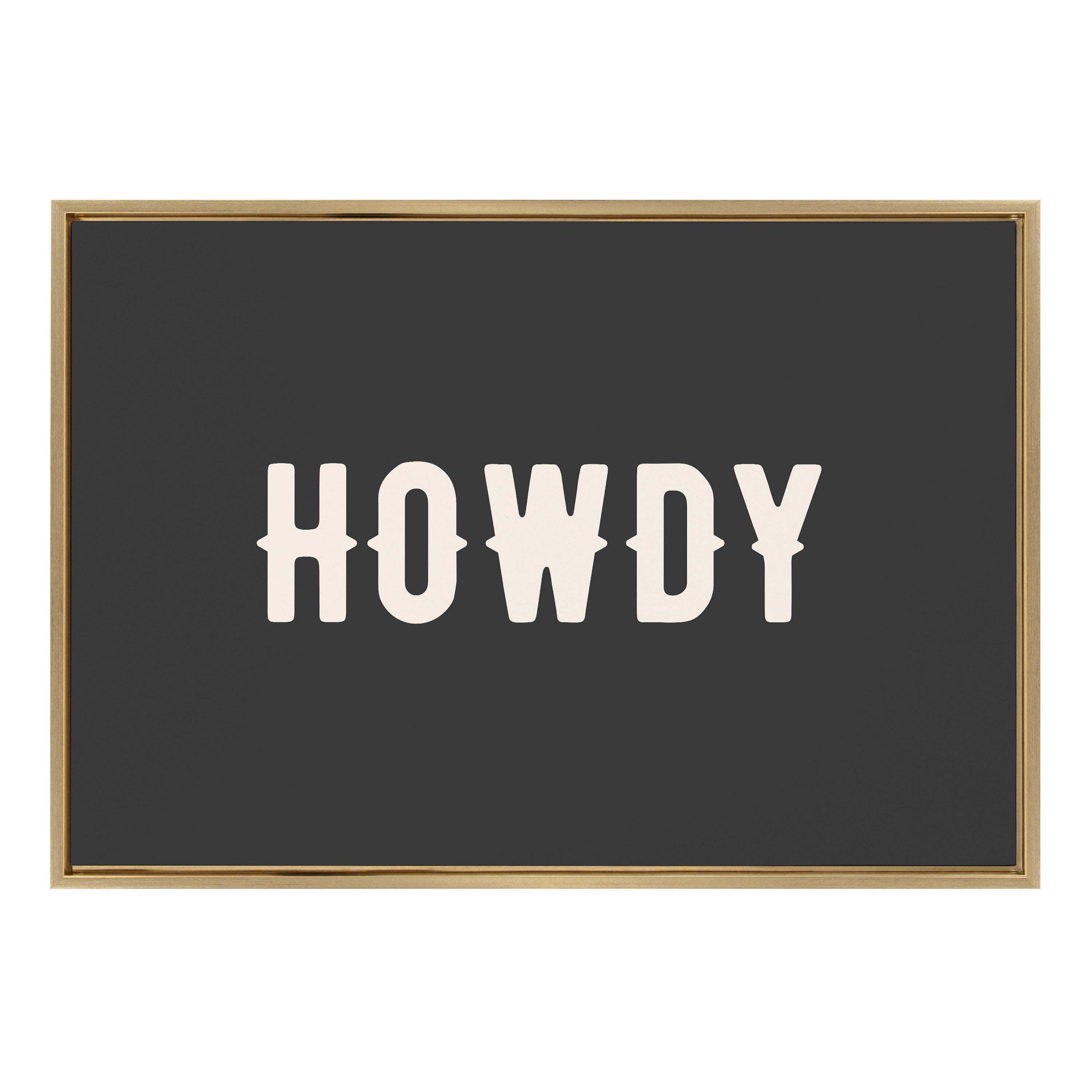 Sylvie Howdy Landscape Black Framed Canvas by Honey Island Studio
