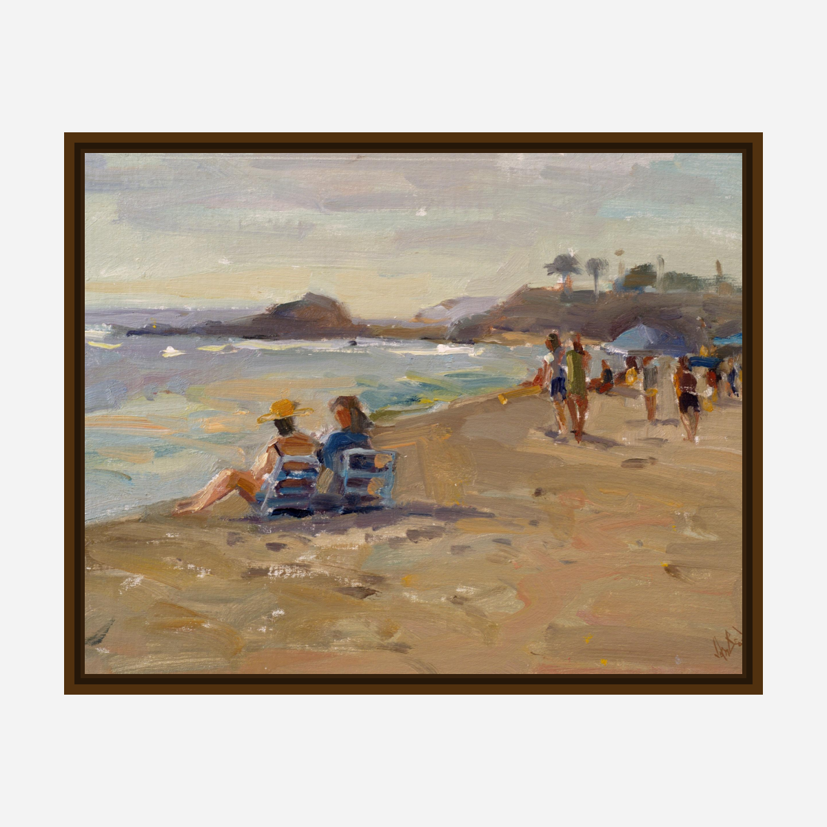 Laguna Beach Artist Enhanced Canvas Print by John Beard Collection - product image 6 for Resin Society