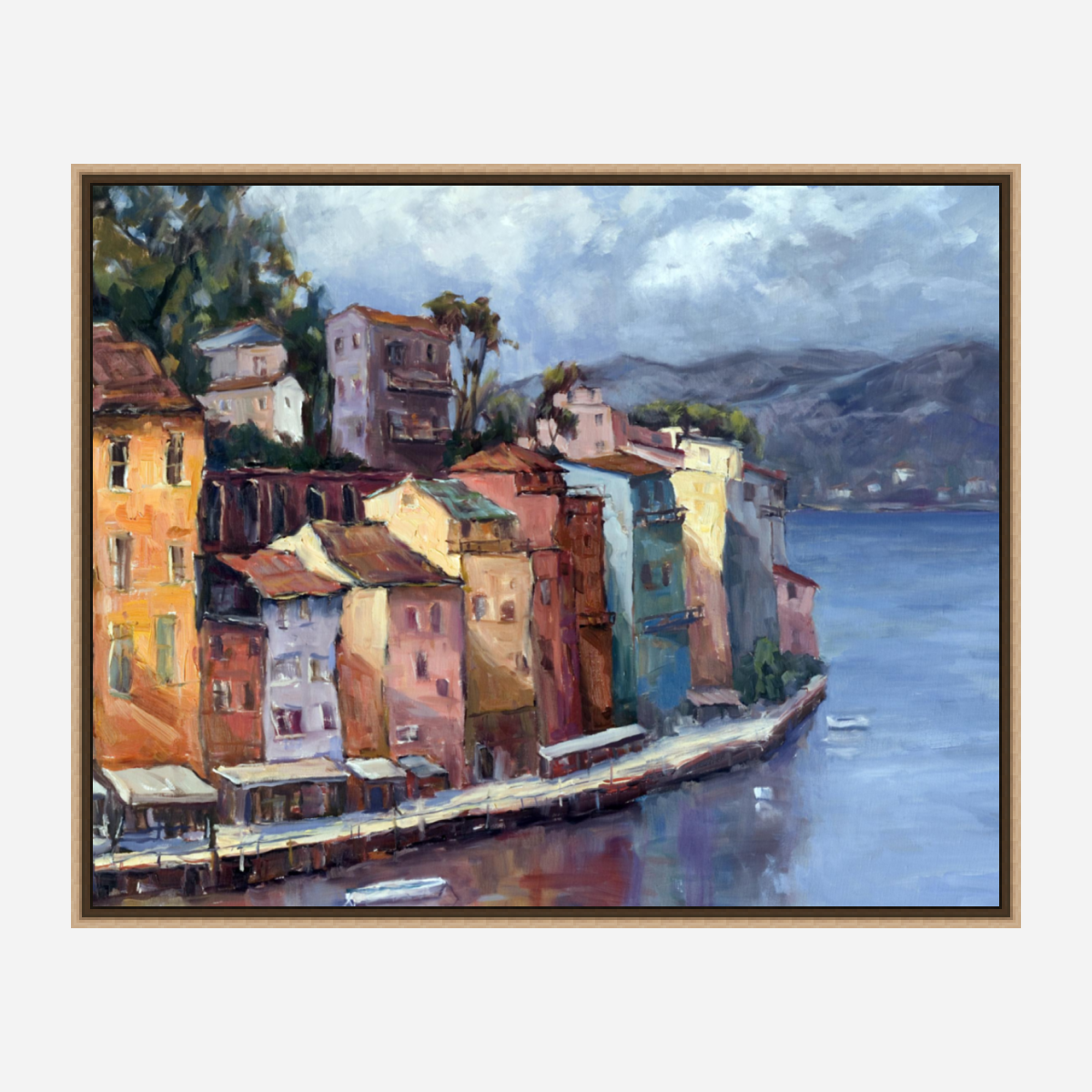 Lake Como Artist Enhanced Canvas Print by John Beard Collection - product image 8 for Resin Society