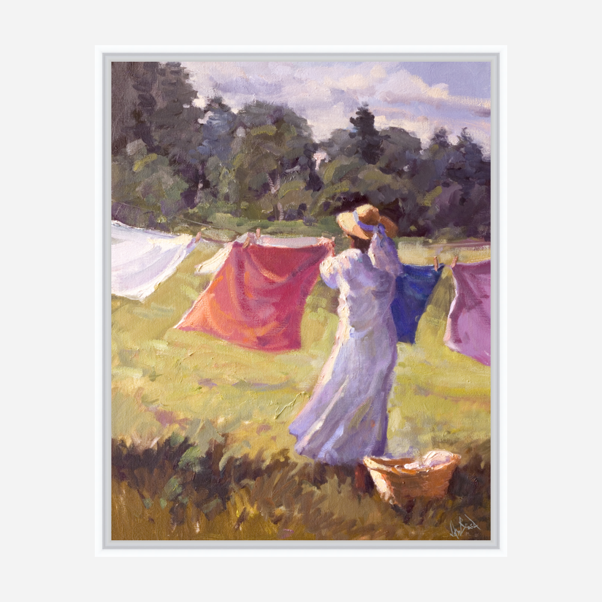 Laundry Day Artist Enhanced Canvas Print by John Beard Collection - product image 6 for Resin Society