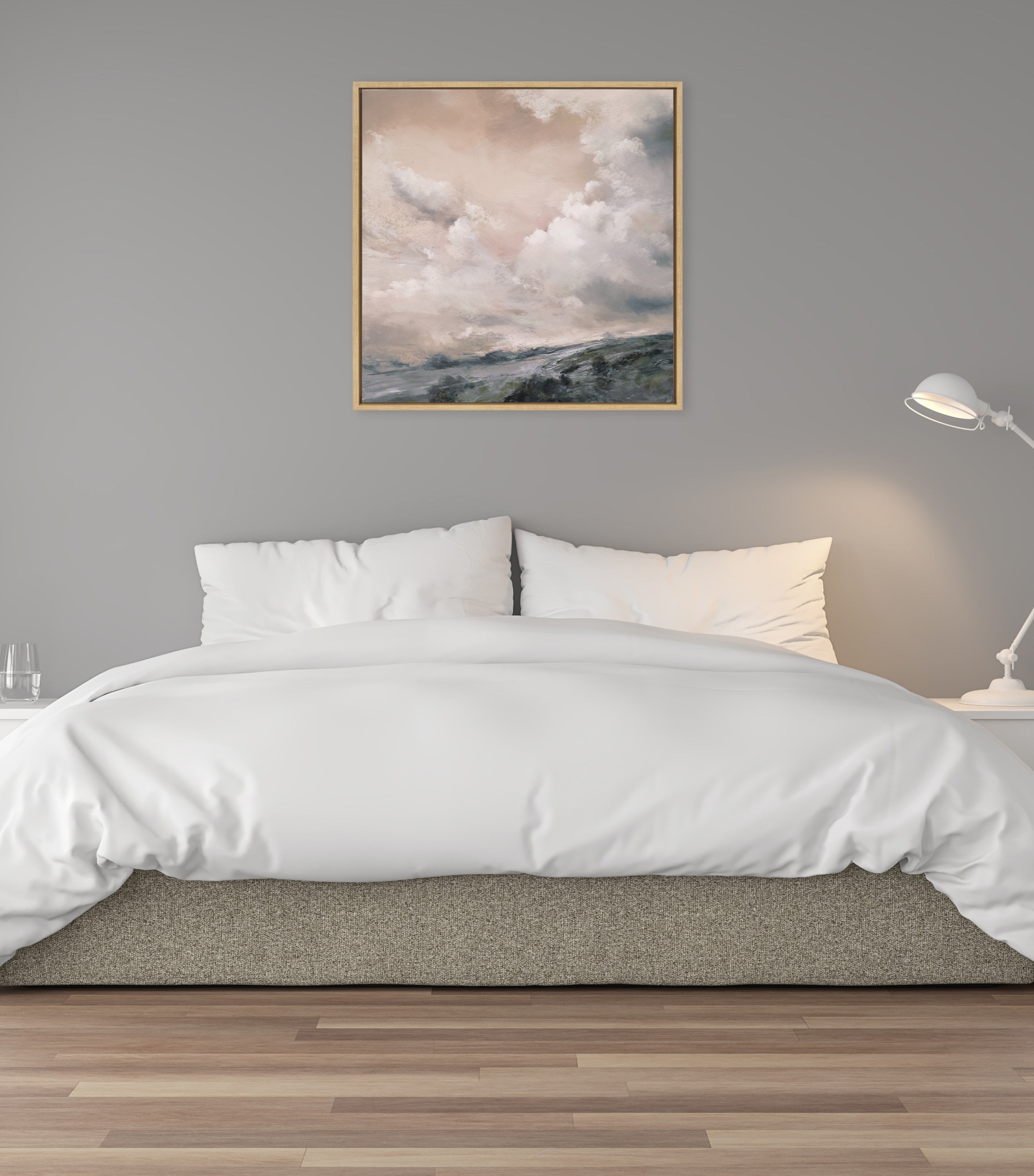 Sylvie When the North Wind Blows - Sepia Framed Canvas by Nel Whatmore