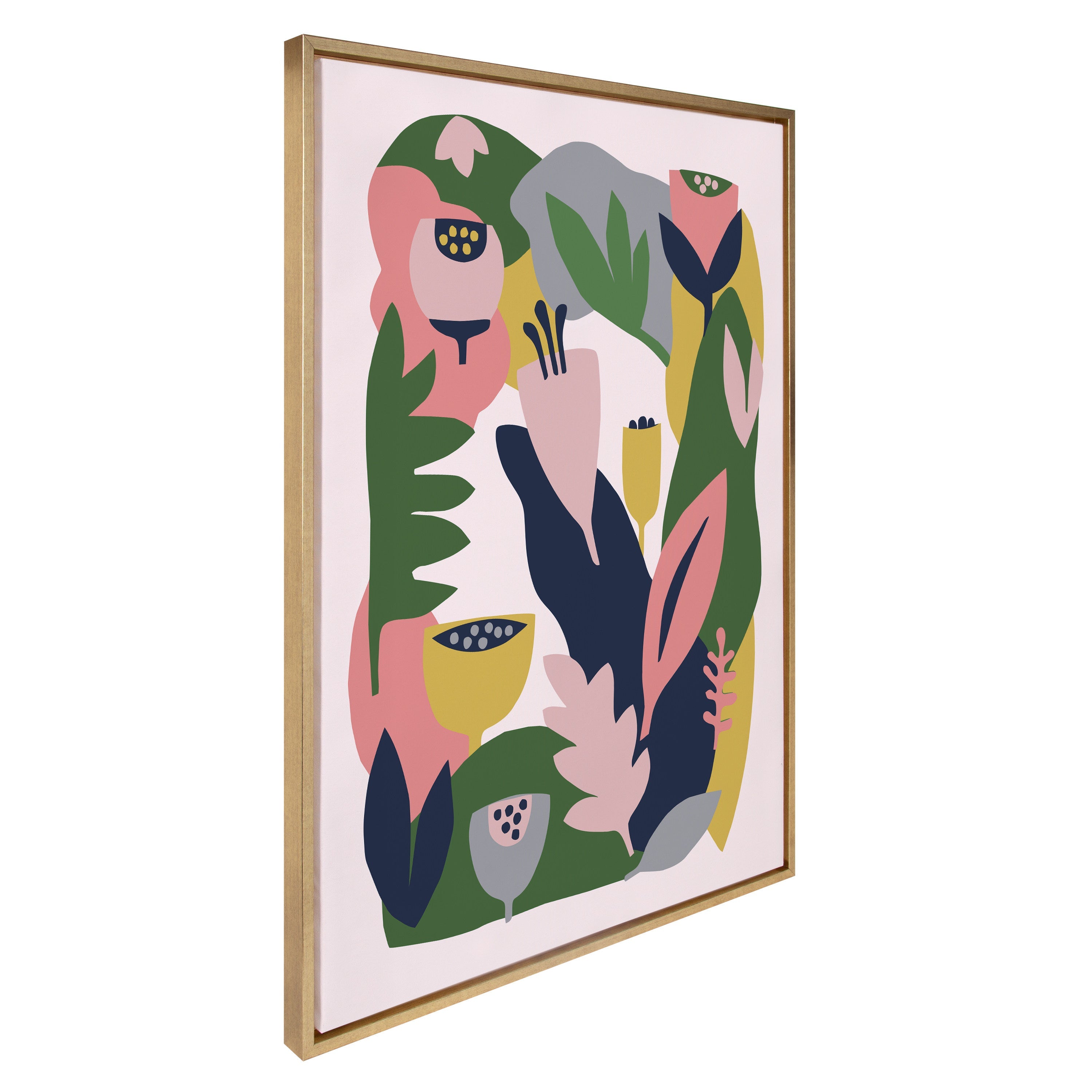 Sylvie Myriam's Garden Framed Canvas by kateandlaurel - product image 14 for Resin Society