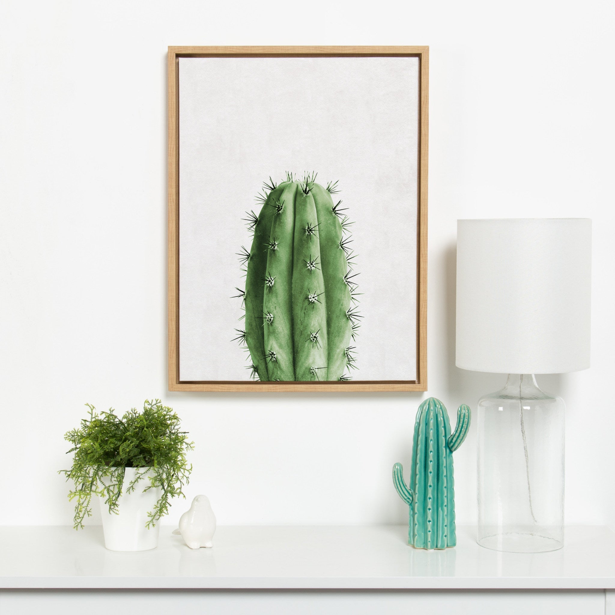 Sylvie Home Cactus Framed Canvas by Simon Te Tai by kateandlaurel - product image 5 for Resin Society