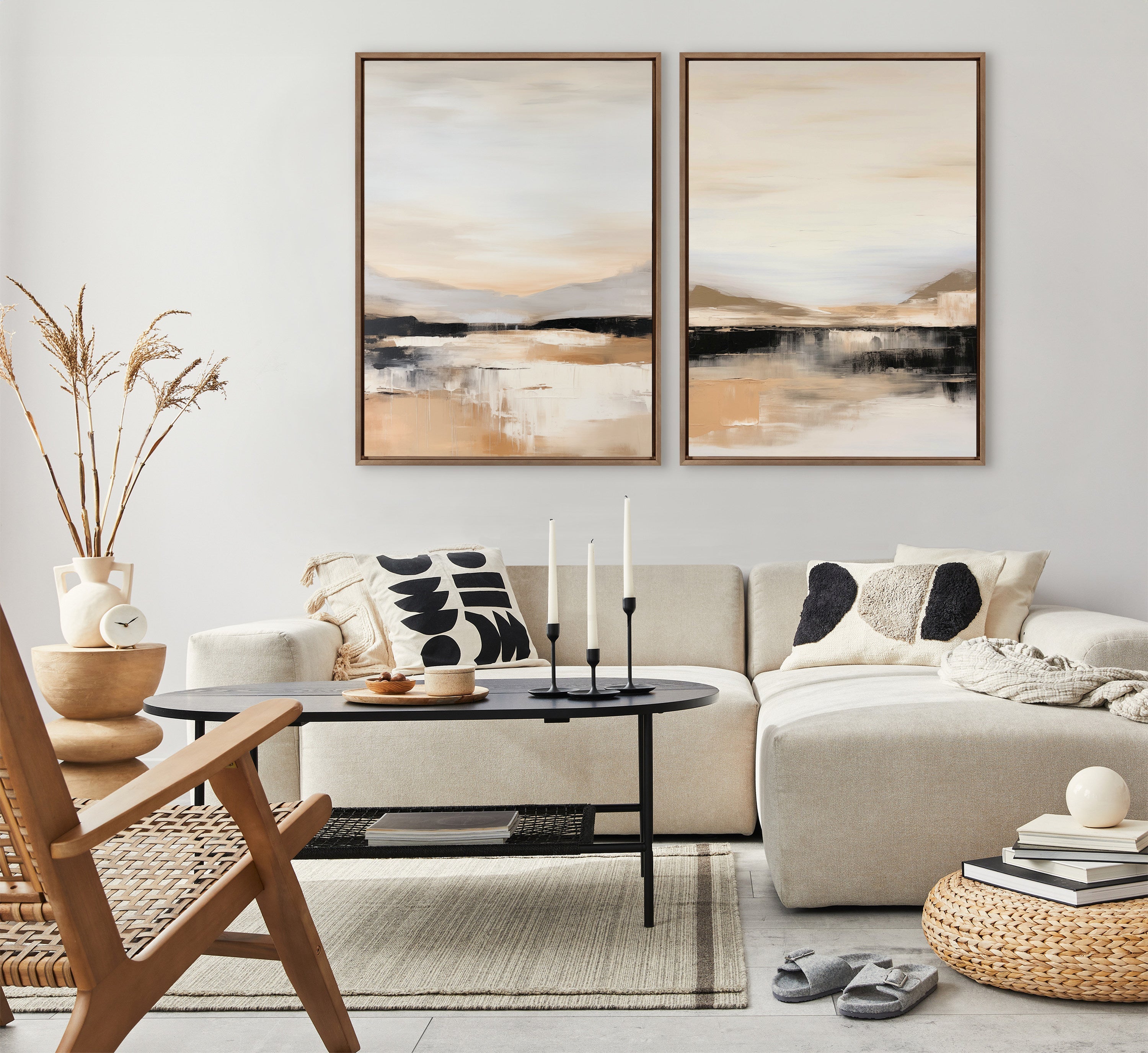 Sylvie Peaceful Landscape III Framed Canvas by Amy Lighthall