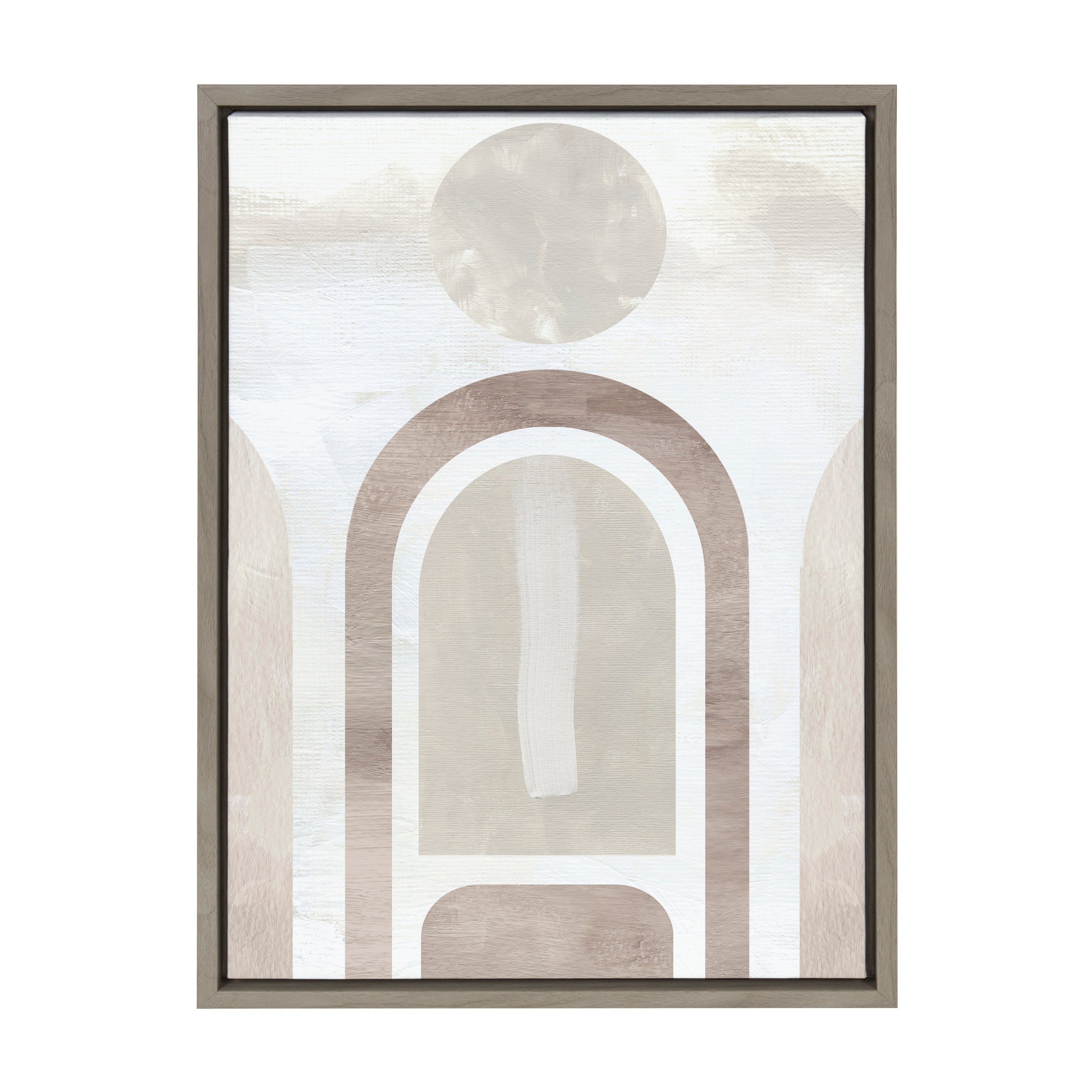 Sylvie Sahara Gray Framed Canvas by kateandlaurel - product image 2 for Resin Society