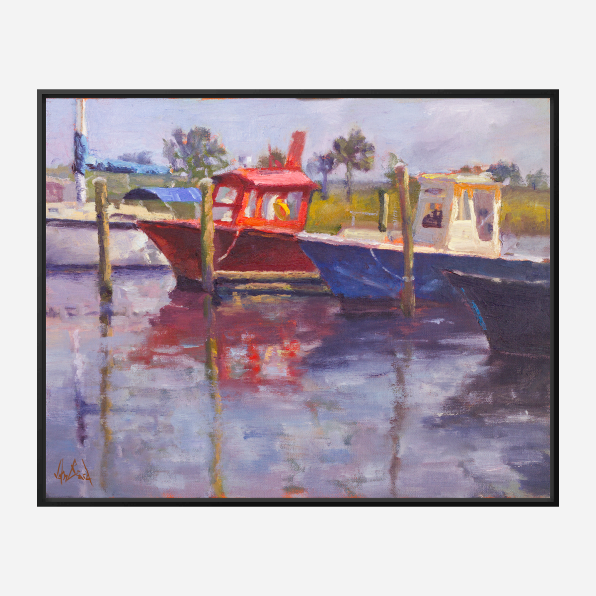 Lil' Red Artist Enhanced Canvas Print by John Beard Collection - product image 5 for Resin Society