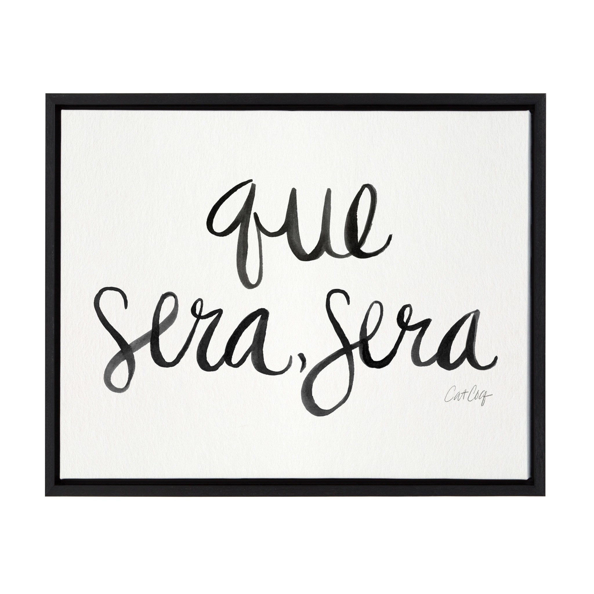 Sylvie Que Sera Sera Framed Canvas by kateandlaurel - main product image for Resin Society